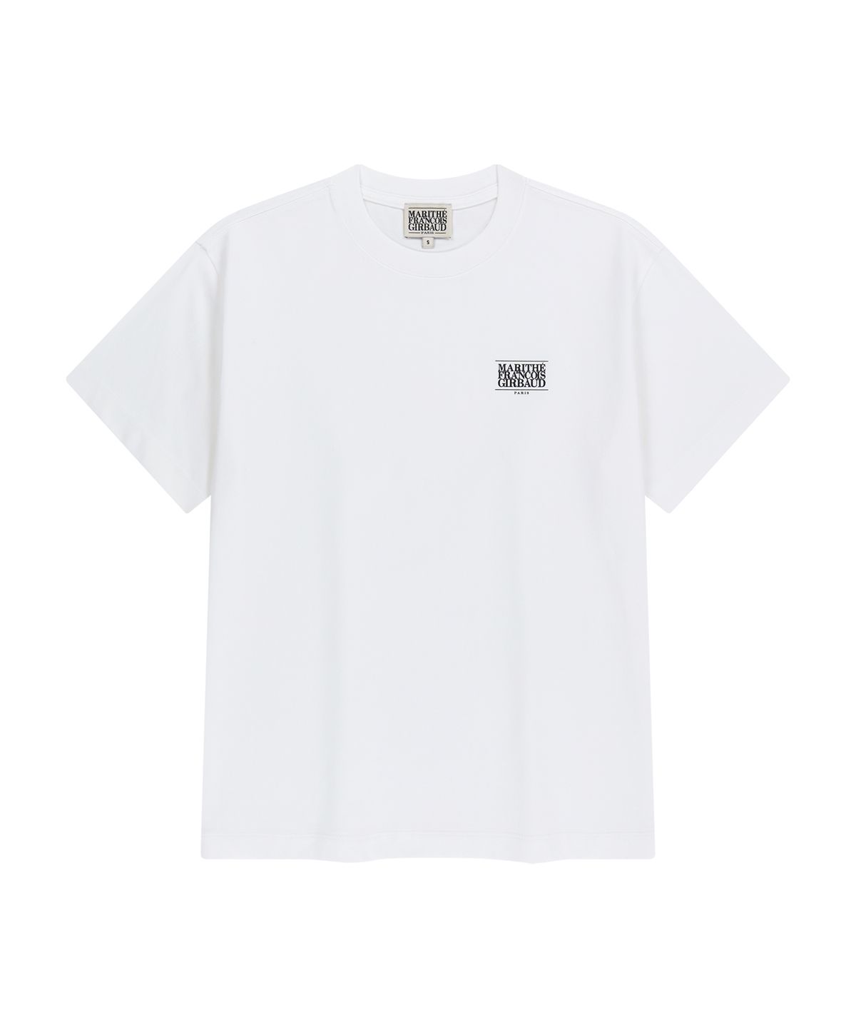 마리떼 프랑소와 저버(MARITHÉ + FRANҪOIS GIRBAUD) AEROCOOL SMALL CLASSIC LOGO TEE white