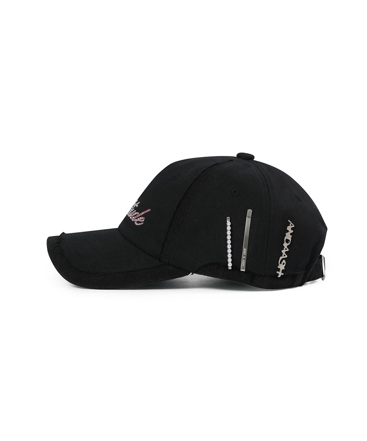 앤어애쉬(ANDAASH) Double layered hair clip cap BLACK