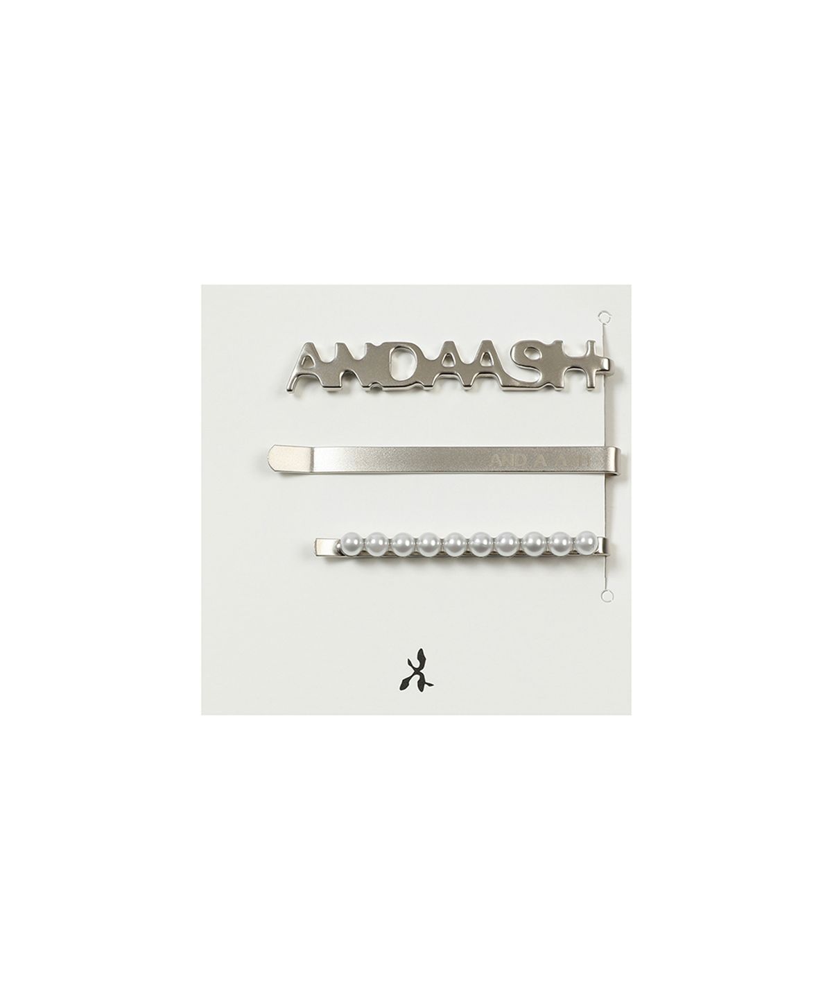 앤어애쉬(ANDAASH) Double layered hair clip cap BLACK