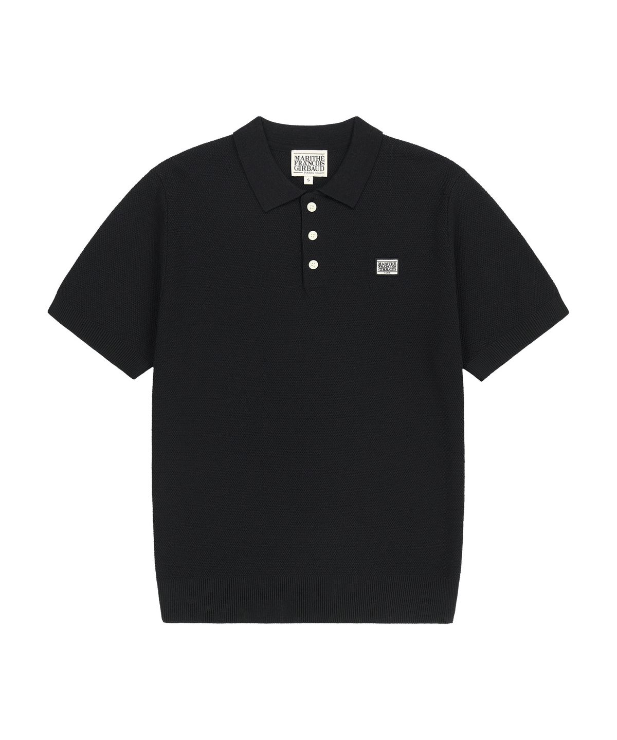 마리떼 프랑소와 저버(MARITHÉ + FRANҪOIS GIRBAUD) COOL TOUCH COLLAR HALF KNIT black