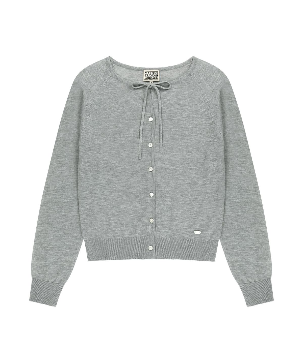마리떼 프랑소와 저버(MARITHÉ + FRANҪOIS GIRBAUD) W SHEER KNIT CARDIGAN melange gray