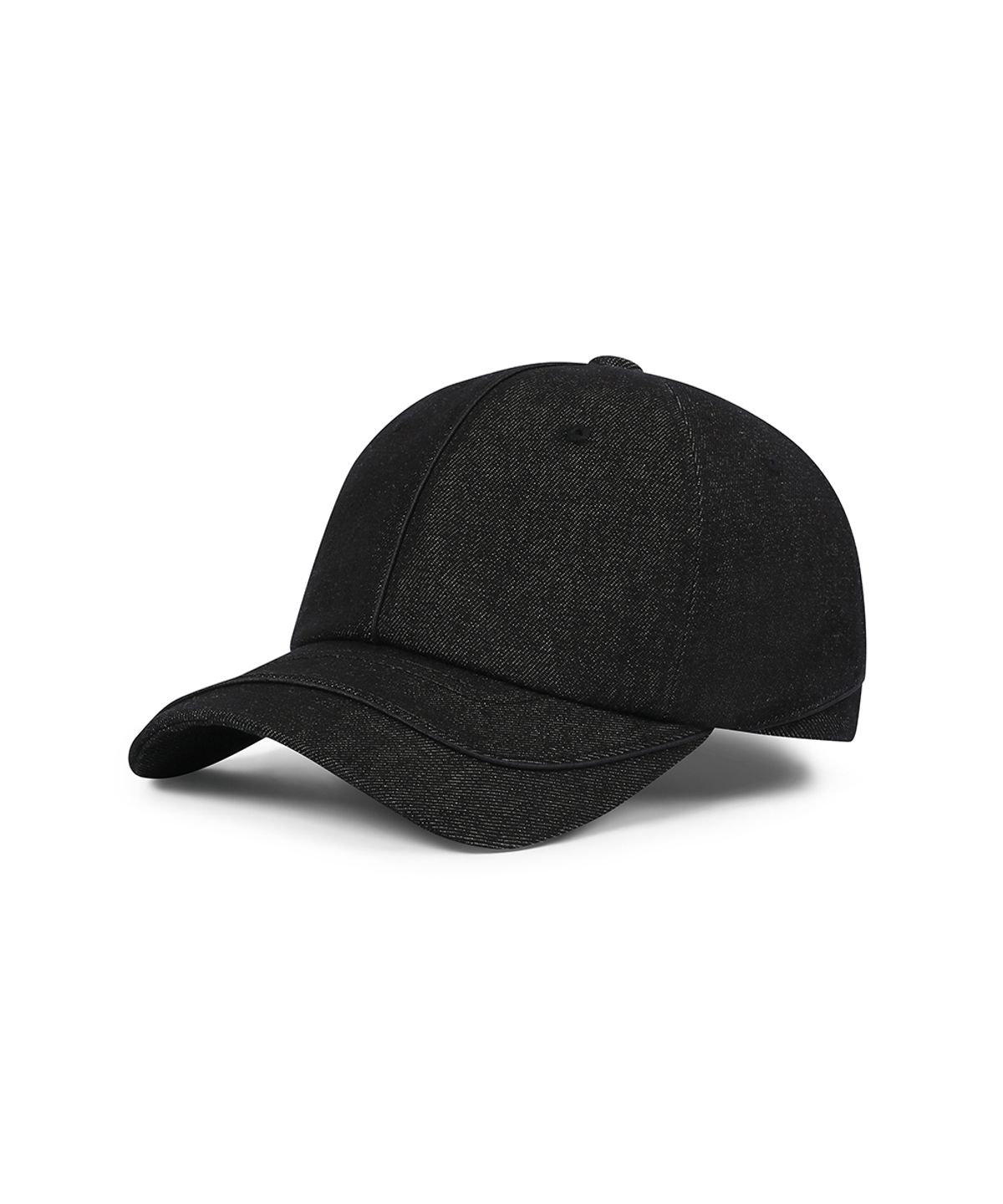 앤어애쉬(ANDAASH) Two visor denim cap BLACK