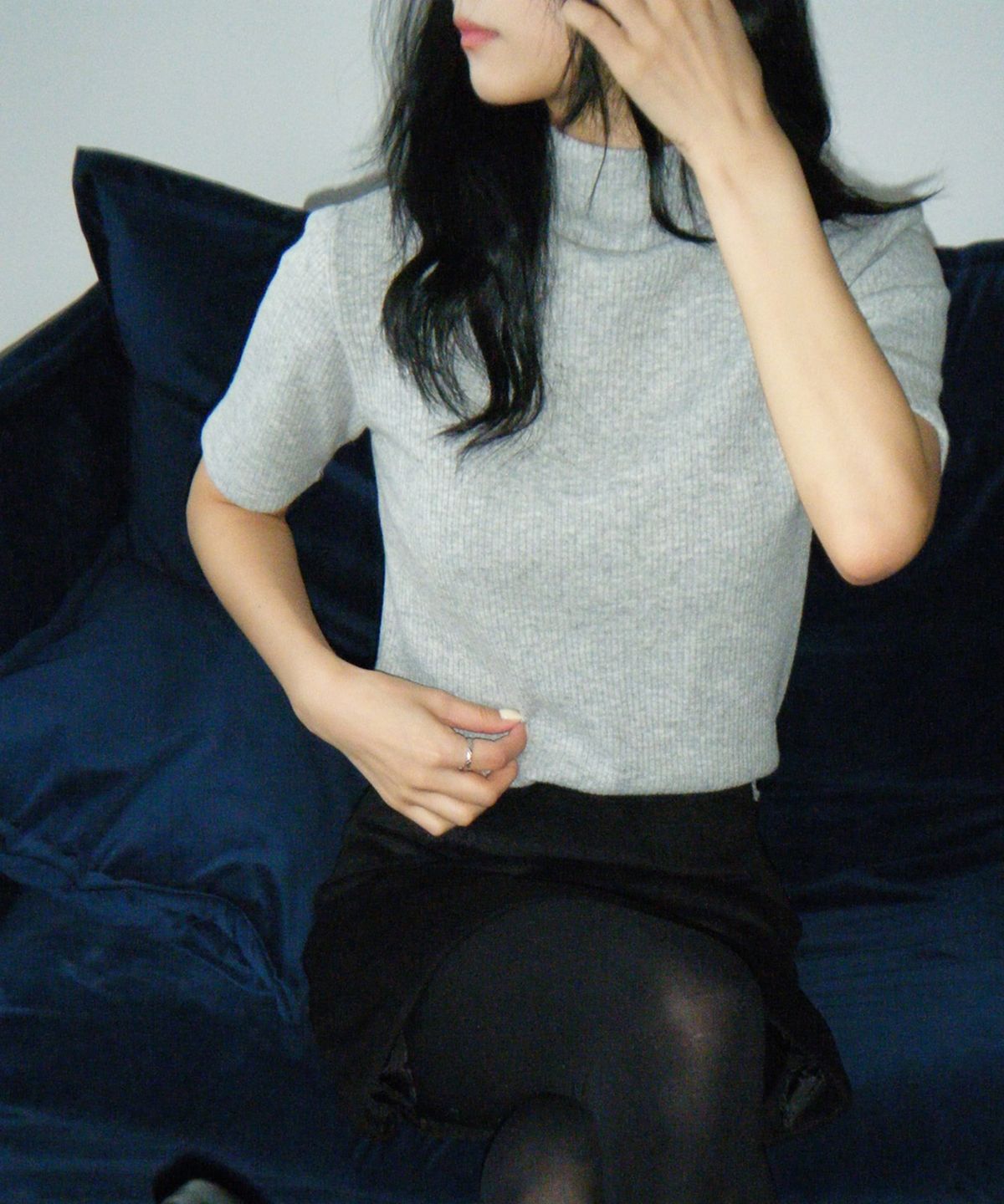 메리온(MERRYON) 히브 울 반팔 티셔츠
