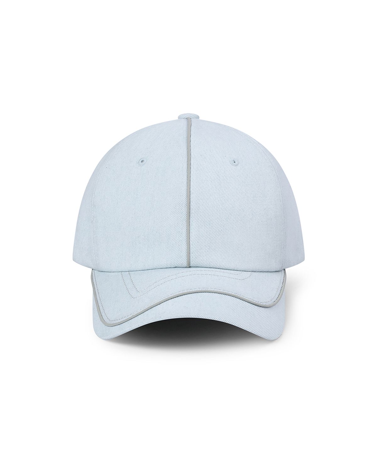 앤어애쉬(ANDAASH) Two visor denim cap LIGHT BLUE