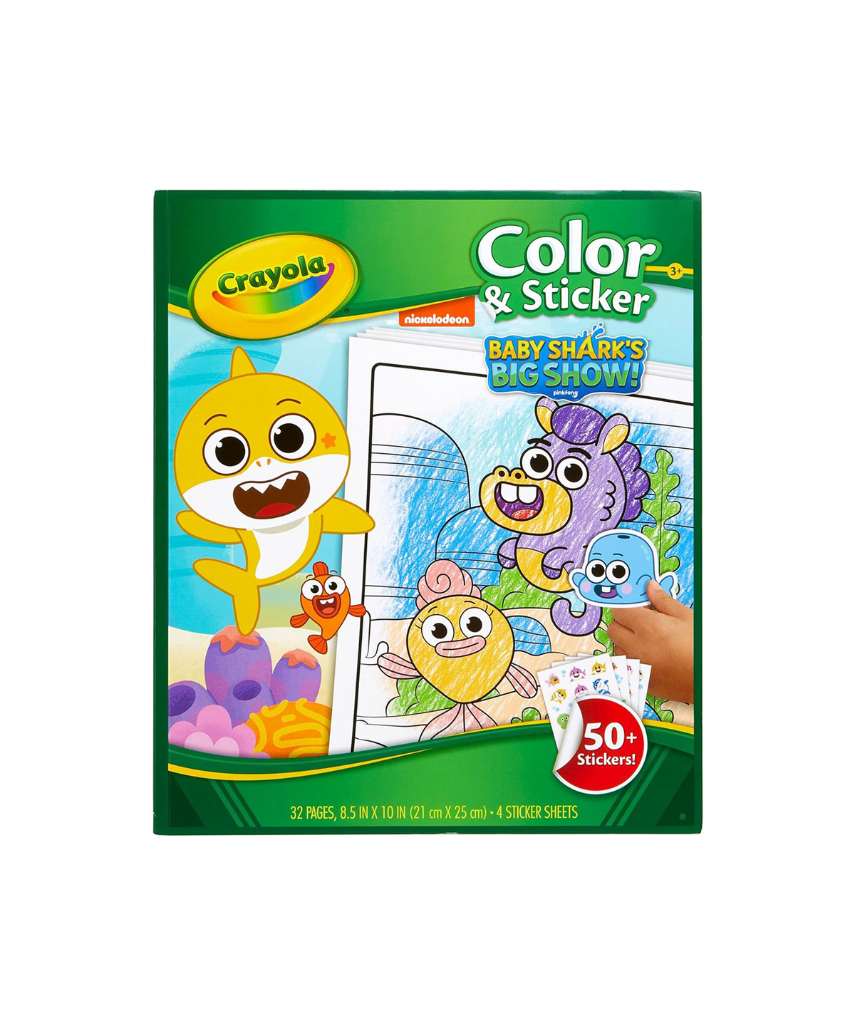 크레욜라(CRAYOLA) 스티커 색칠북 아기상어