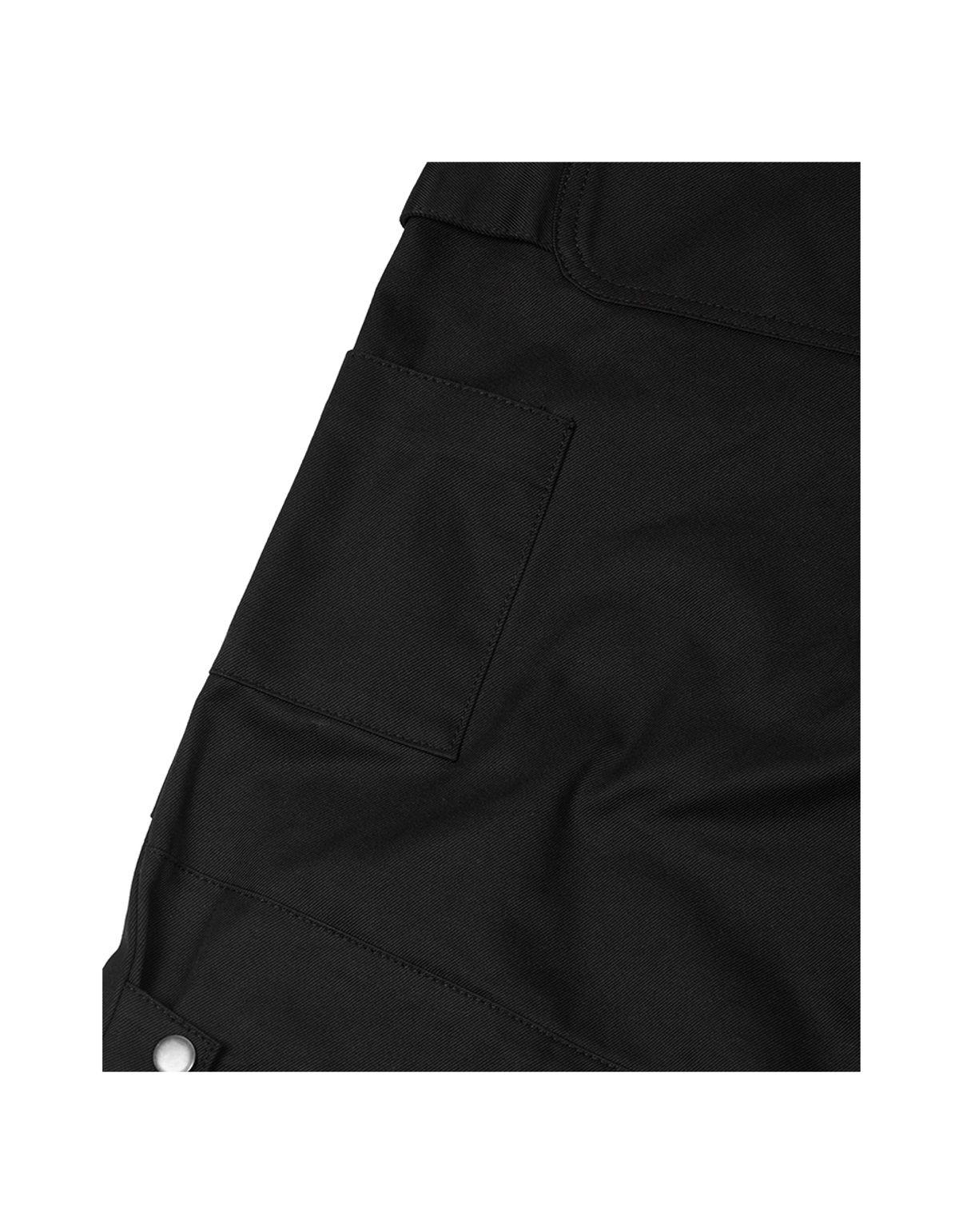 이티씨이(ETCE) SIDE SNAP BACK LOGO PANTS (BLACK)