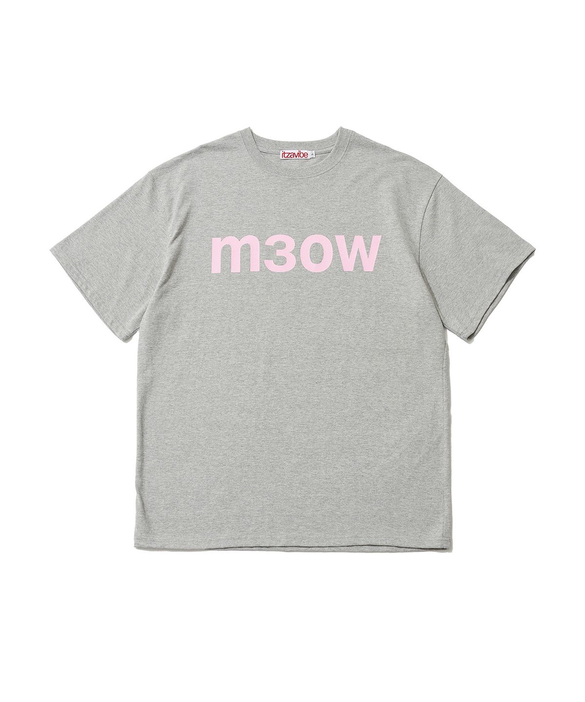 잇자바이브(ITZAVIBE) M3OW T SHIRT - LIGHT GRAY