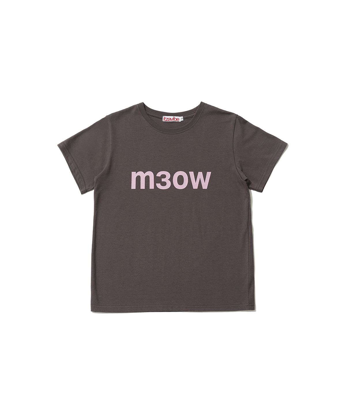 잇자바이브(ITZAVIBE) M3OW SLIM T SHIRT - CHARCOAL