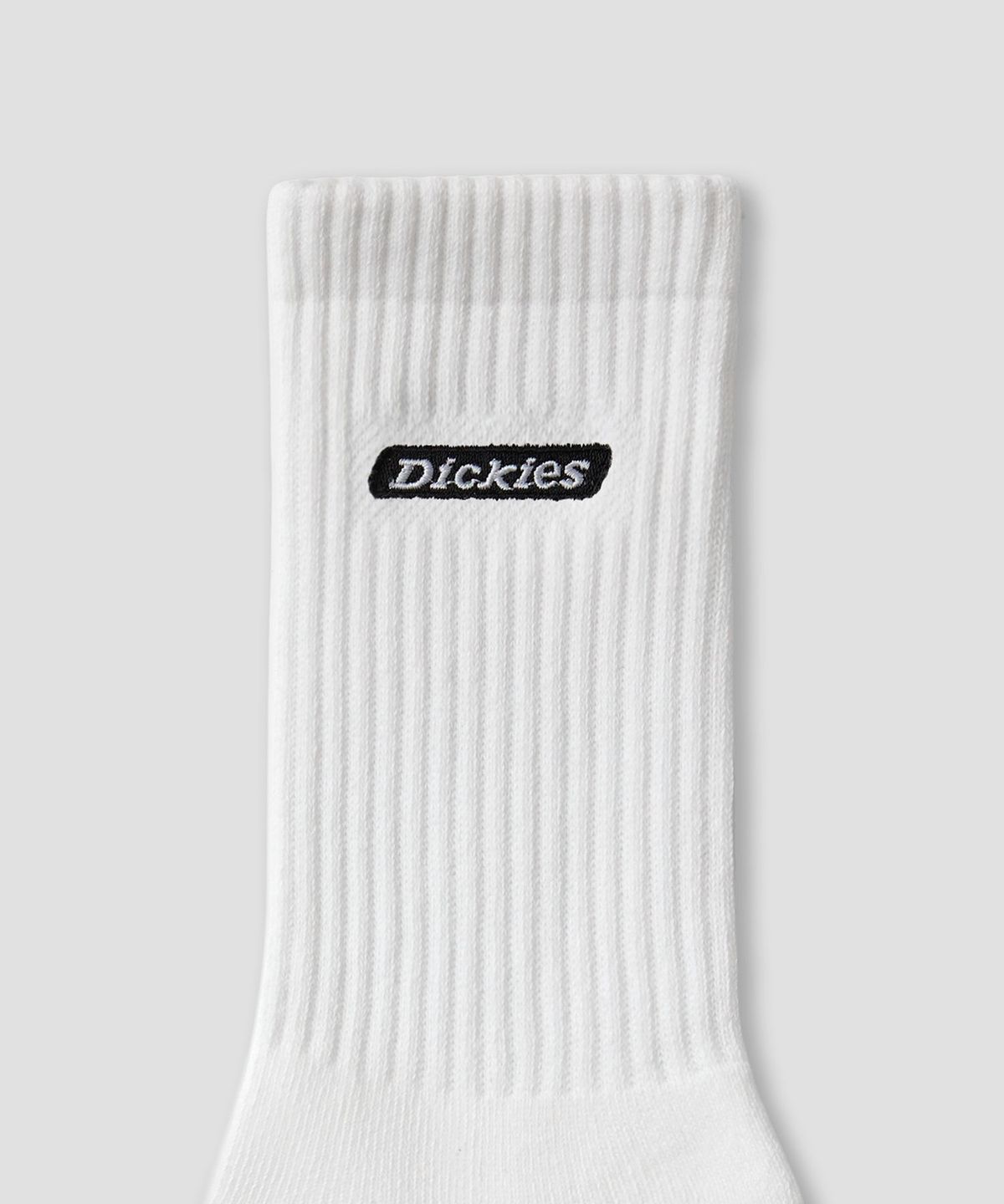 디키즈(DICKIES) [3PACK] 배너 로고 미드 삭스 White