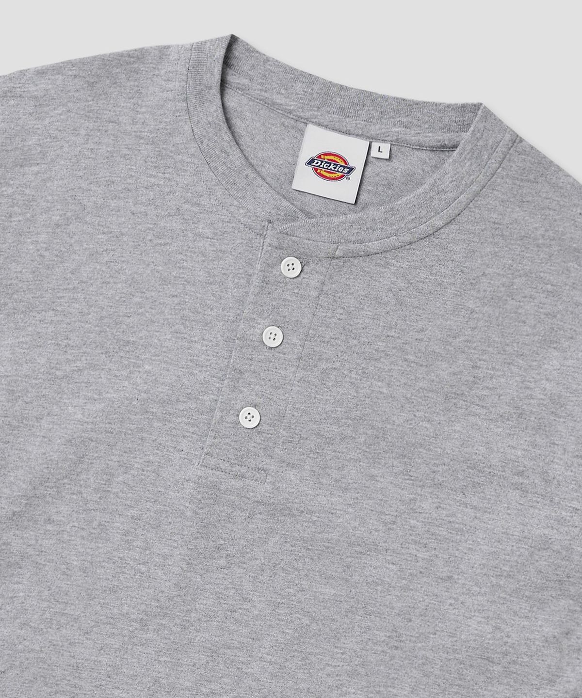 디키즈(DICKIES) 베이직 헨리넥 롱슬리브 Grey