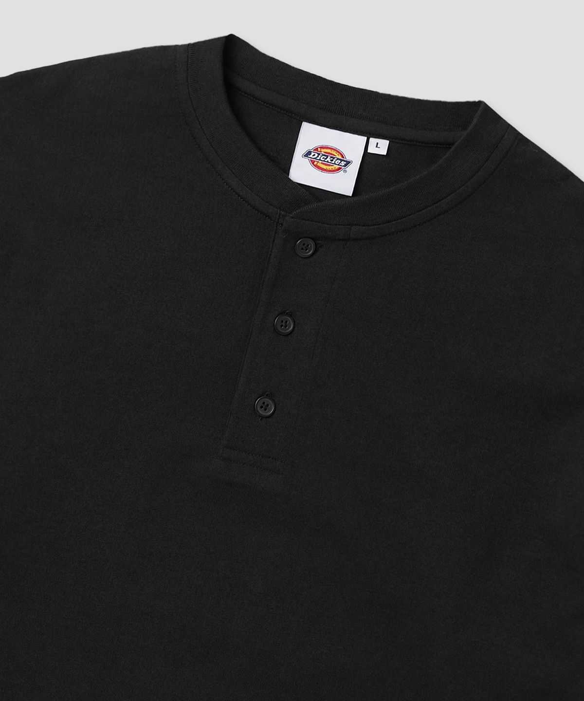 디키즈(DICKIES) 베이직 헨리넥 롱슬리브 Black