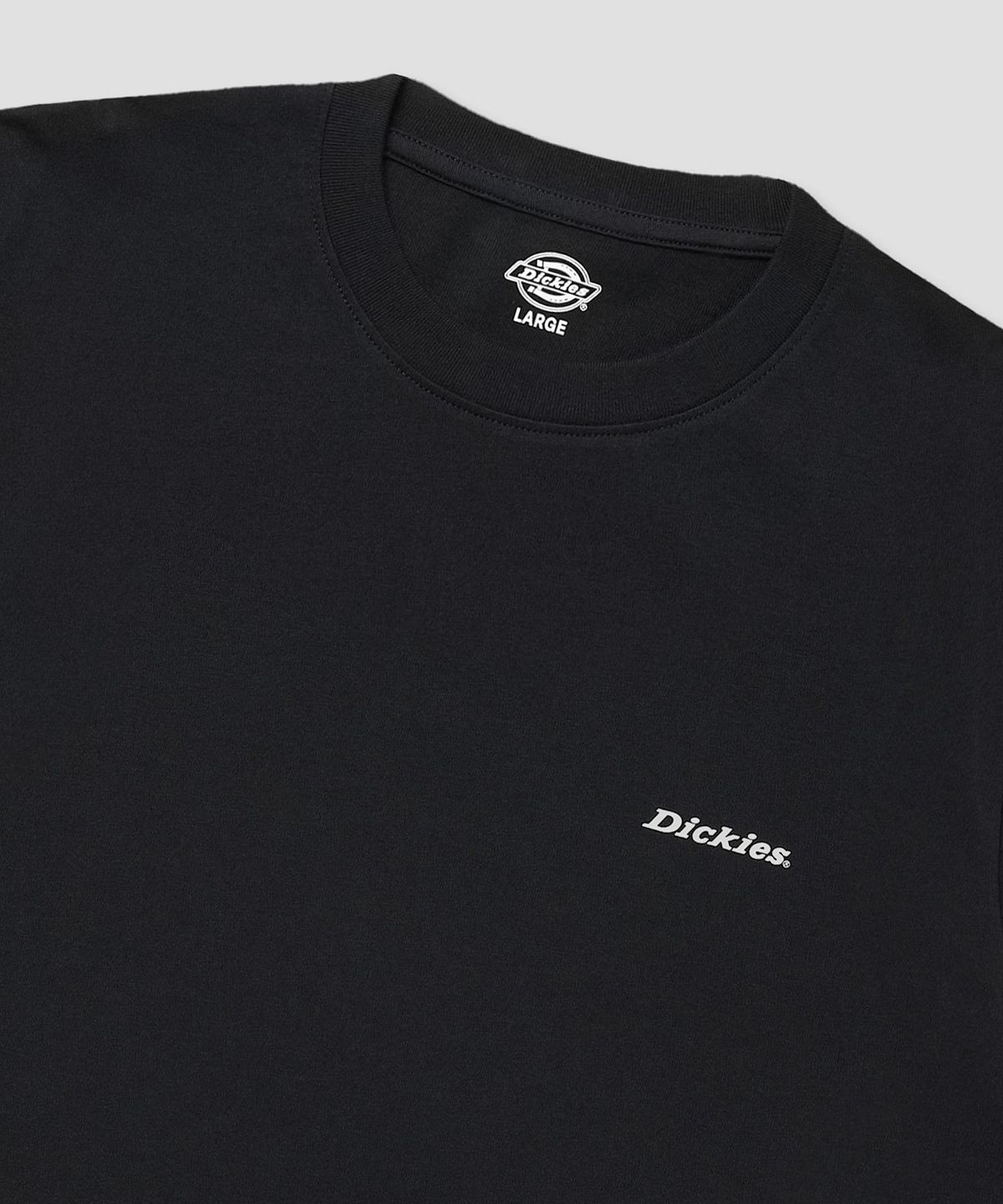 디키즈(DICKIES) [2PACK] 베이직 폰트 로고 티셔츠 Black/Black