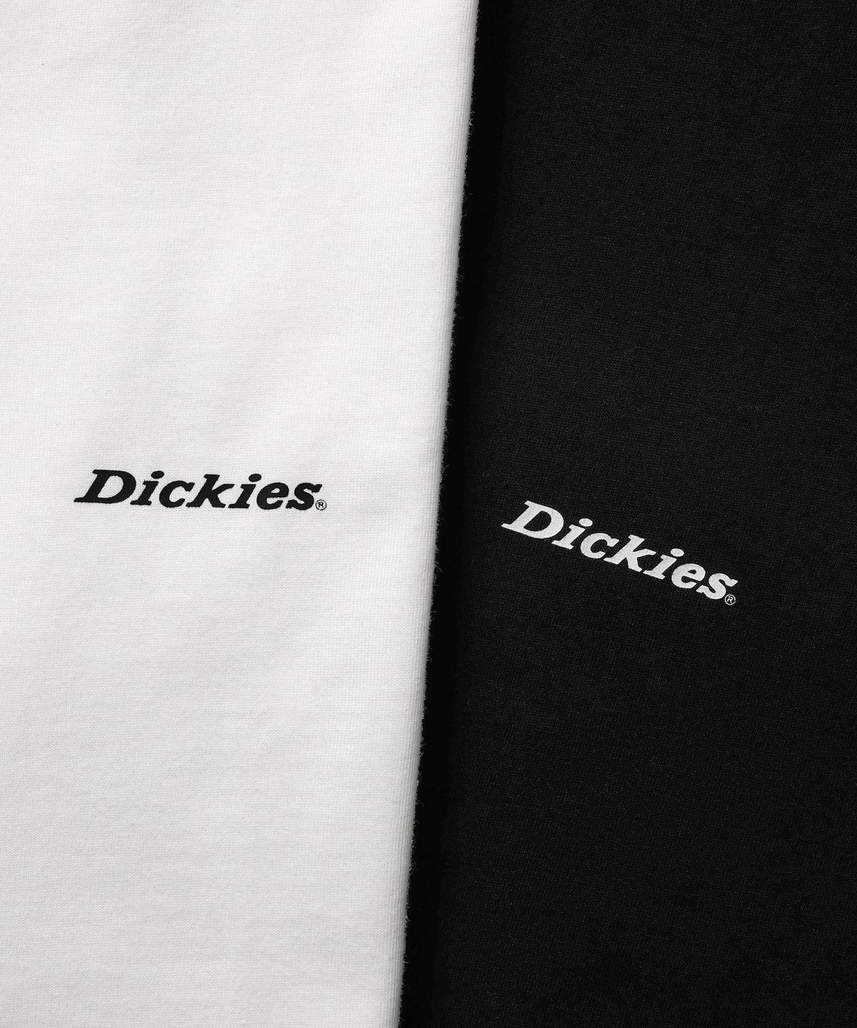 디키즈(DICKIES) [2PACK] 에어로쿨 베이직 폰트 로고 티셔츠 White/Black