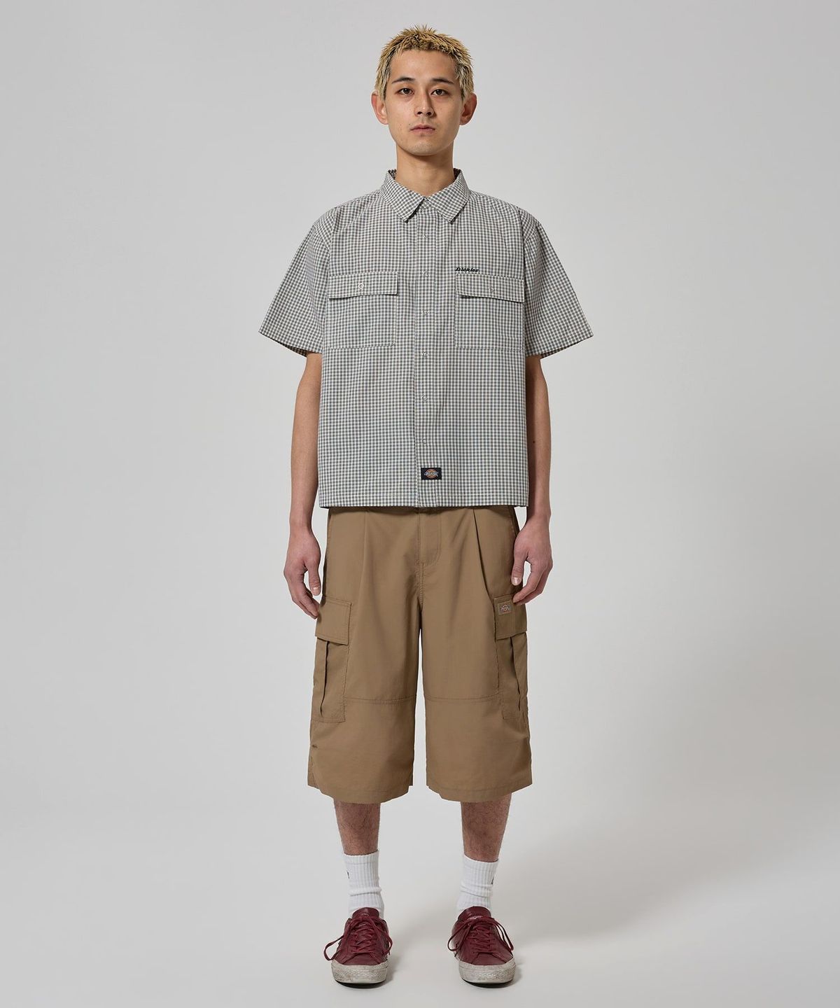 디키즈(DICKIES) 라이트 나일론 카고 버뮤다 팬츠 Khaki