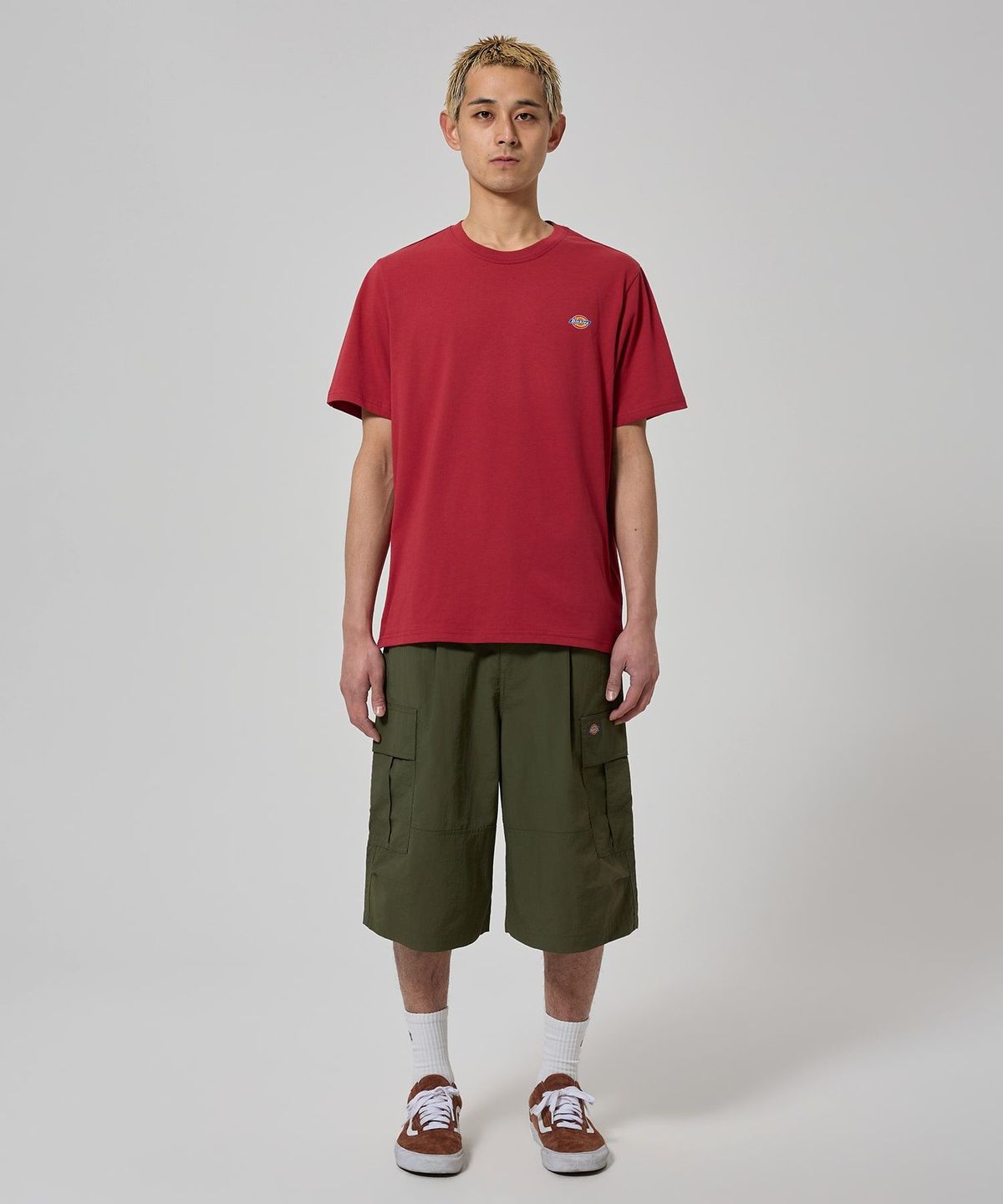 디키즈(DICKIES) 라이트 나일론 카고 버뮤다 팬츠 Olive