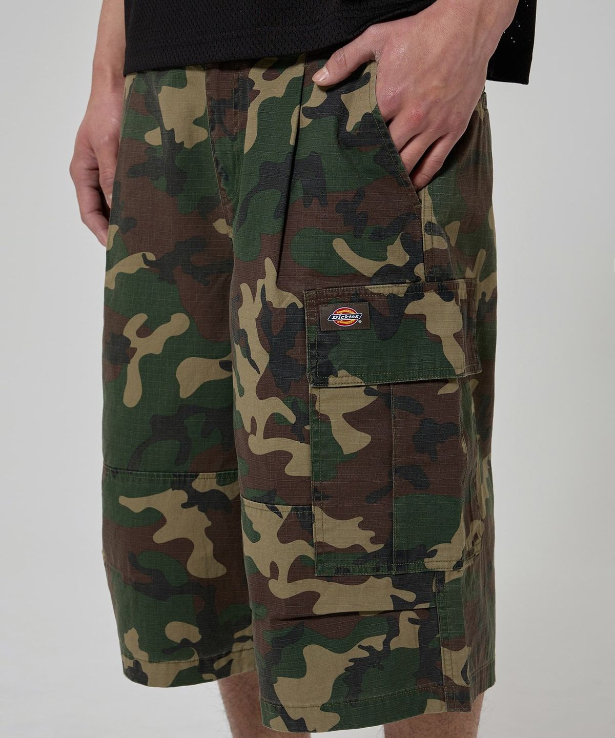 디키즈(DICKIES) 워시드 트윌 카고 쇼츠 Camo