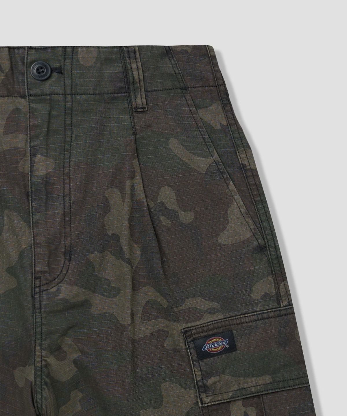 디키즈(DICKIES) 워시드 트윌 카고 쇼츠 Dyed Camo