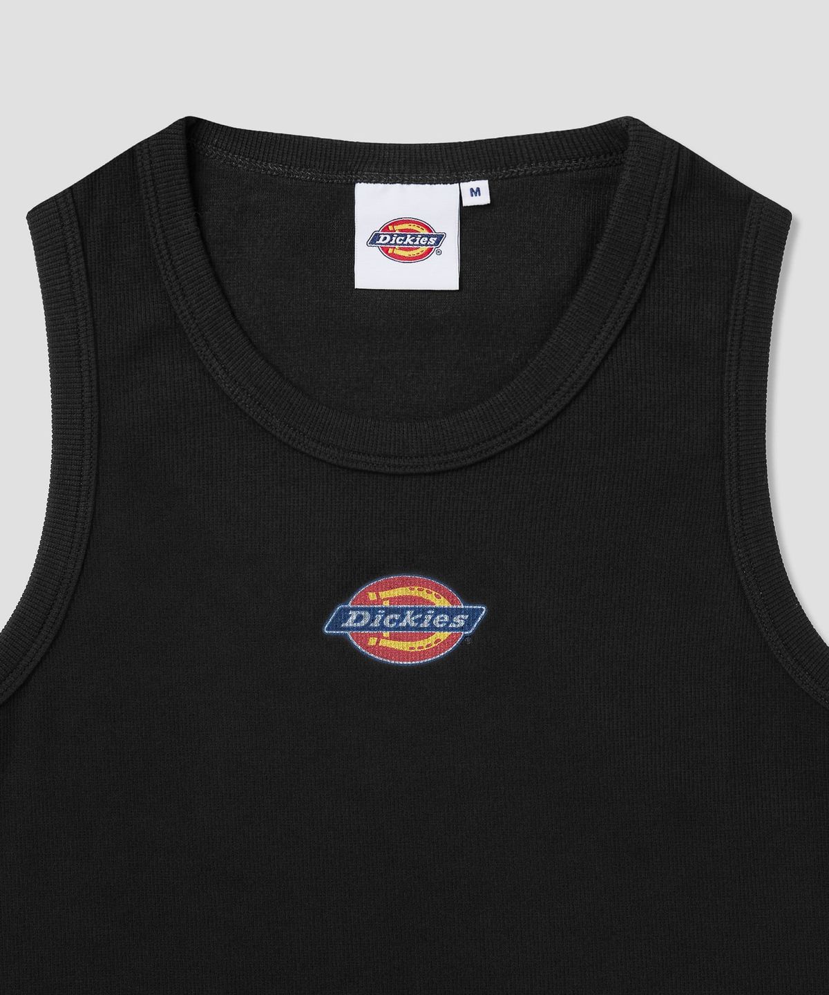디키즈(DICKIES) 슬림핏 트리 로고 슬리브리스 Black
