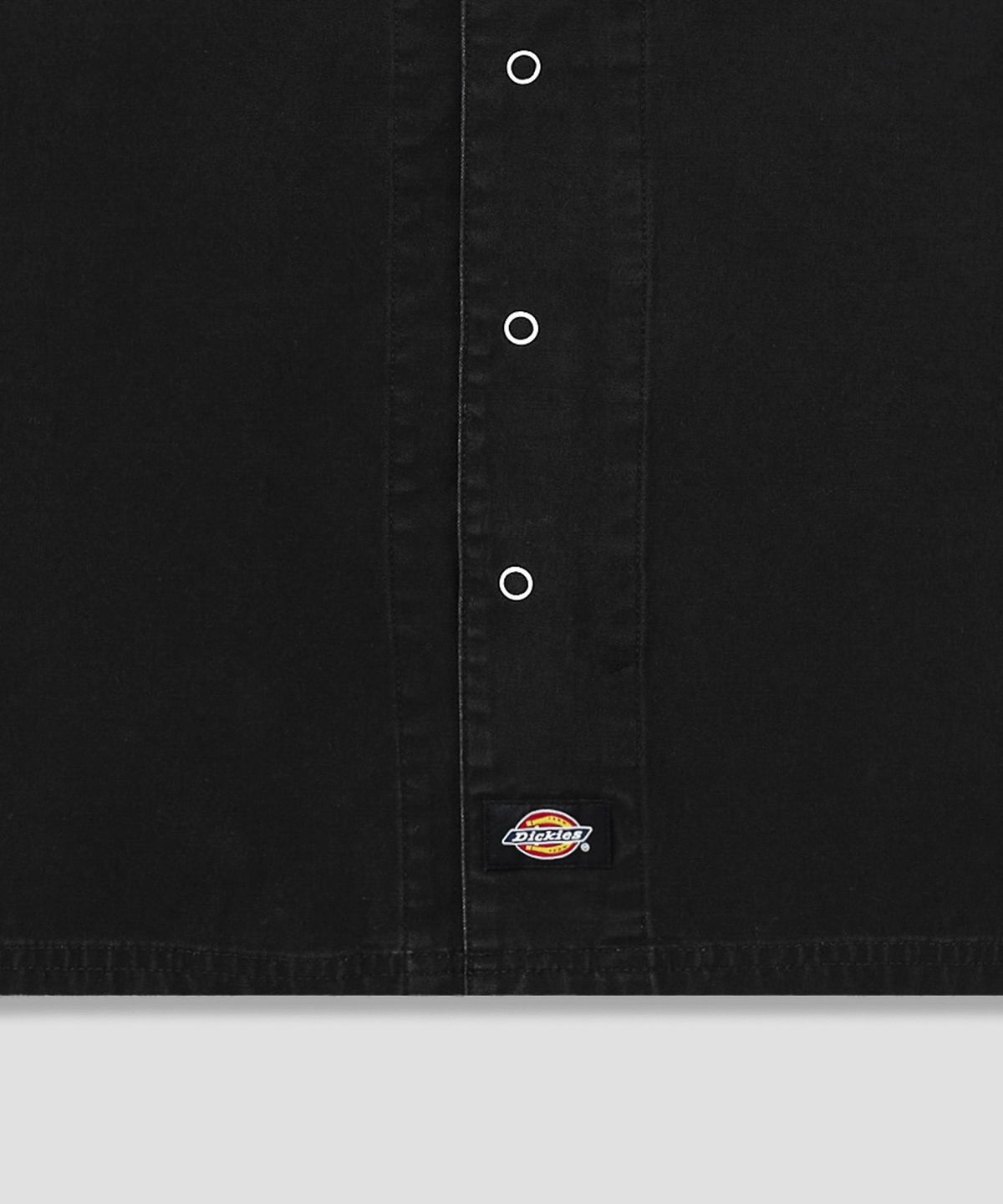 디키즈(DICKIES) 워시드 덕 캔버스 워크 셔츠 Black
