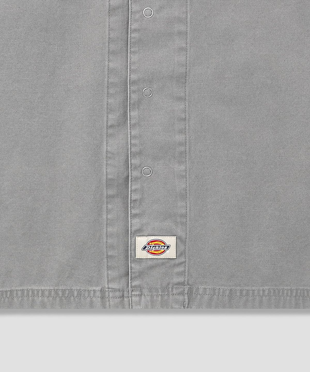 디키즈(DICKIES) 워시드 덕 캔버스 워크 셔츠 Light Gray