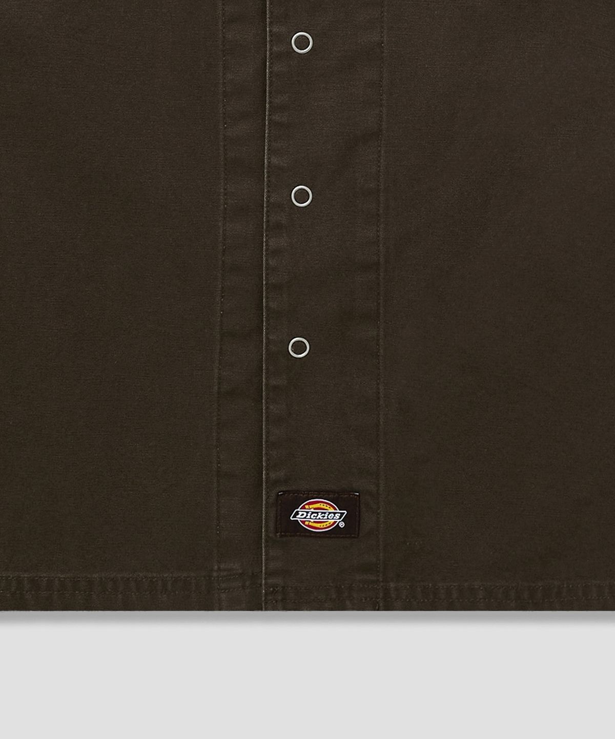 디키즈(DICKIES) 워시드 덕 캔버스 워크 셔츠 Brown