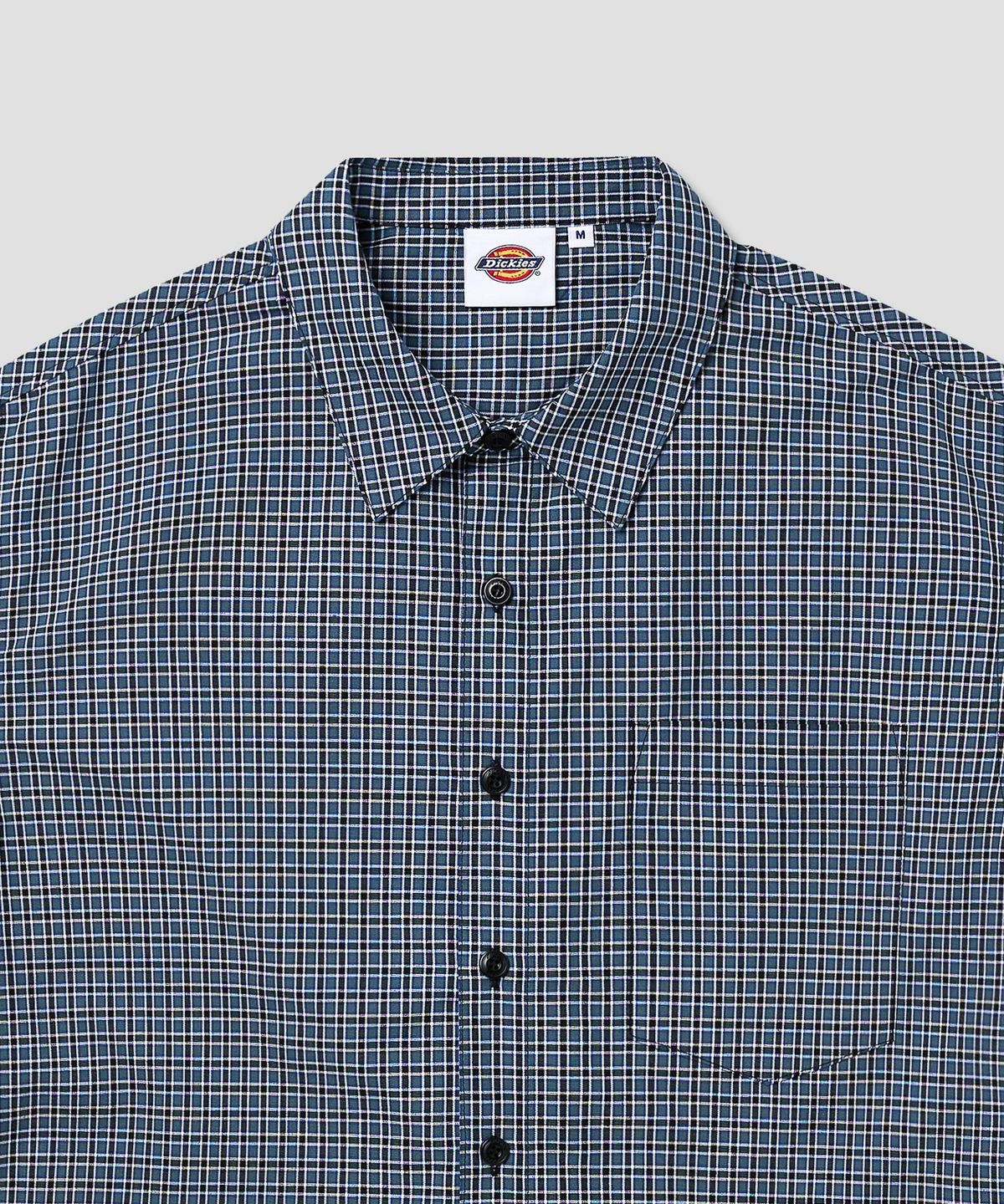 디키즈(DICKIES) 파인 플레이드 체크 셔츠 Black