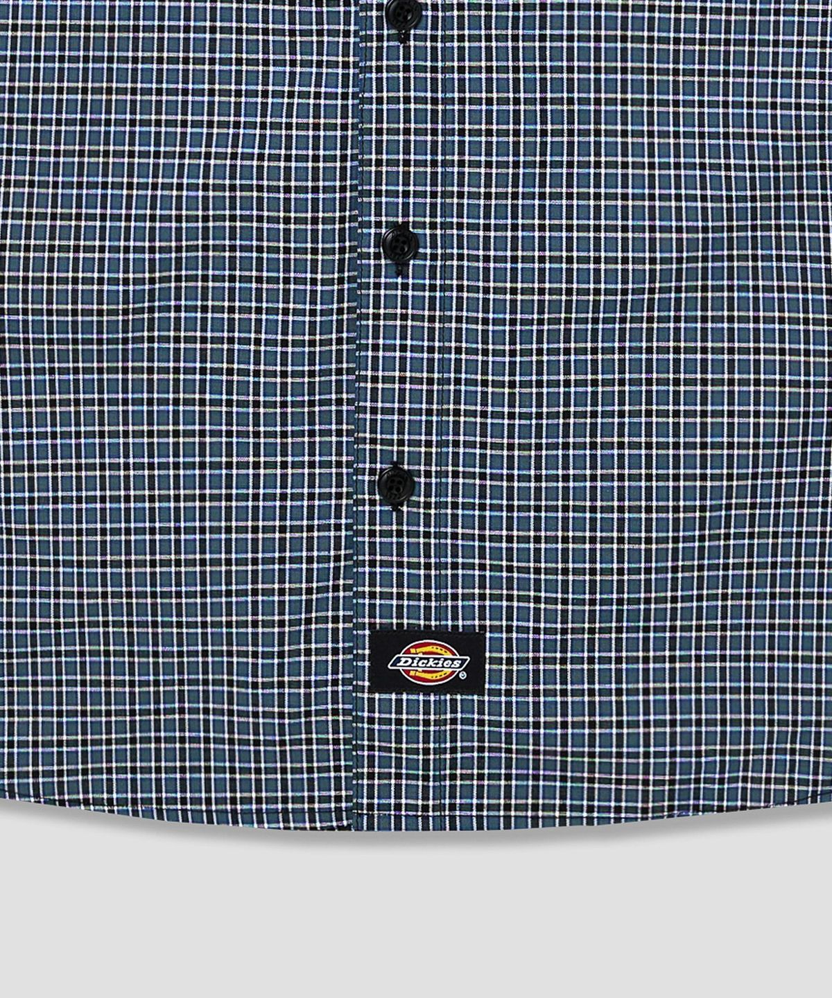디키즈(DICKIES) 파인 플레이드 체크 셔츠 Black