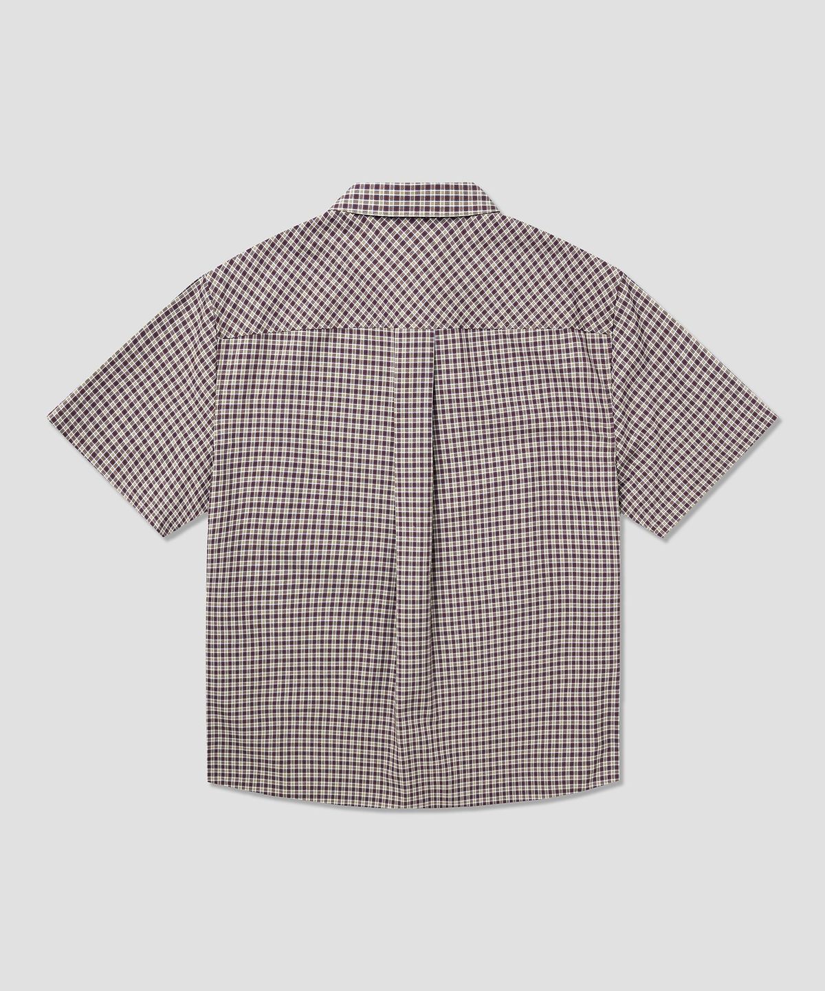 디키즈(DICKIES) 파인 플레이드 체크 셔츠 Brown