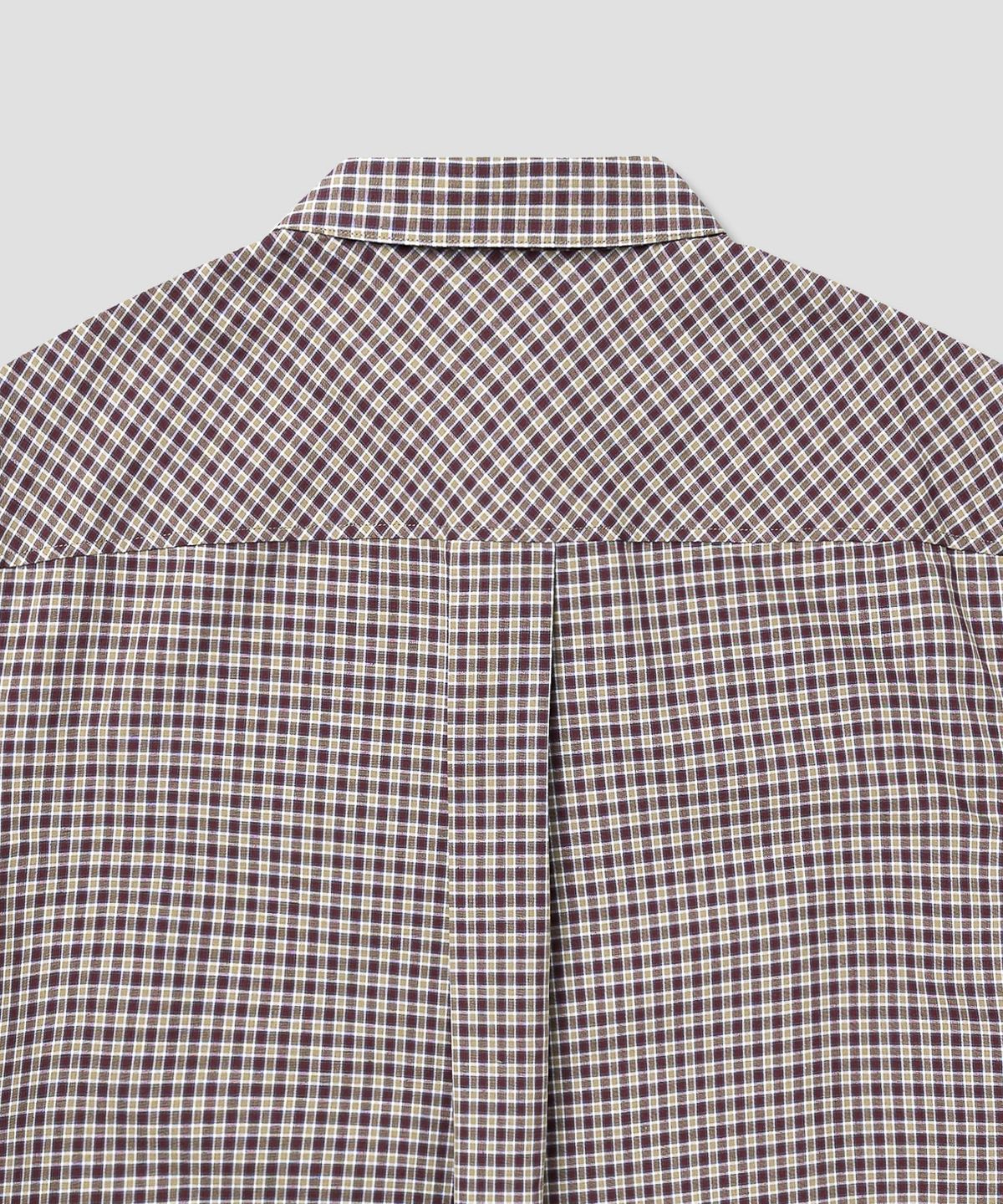 디키즈(DICKIES) 파인 플레이드 체크 셔츠 Brown