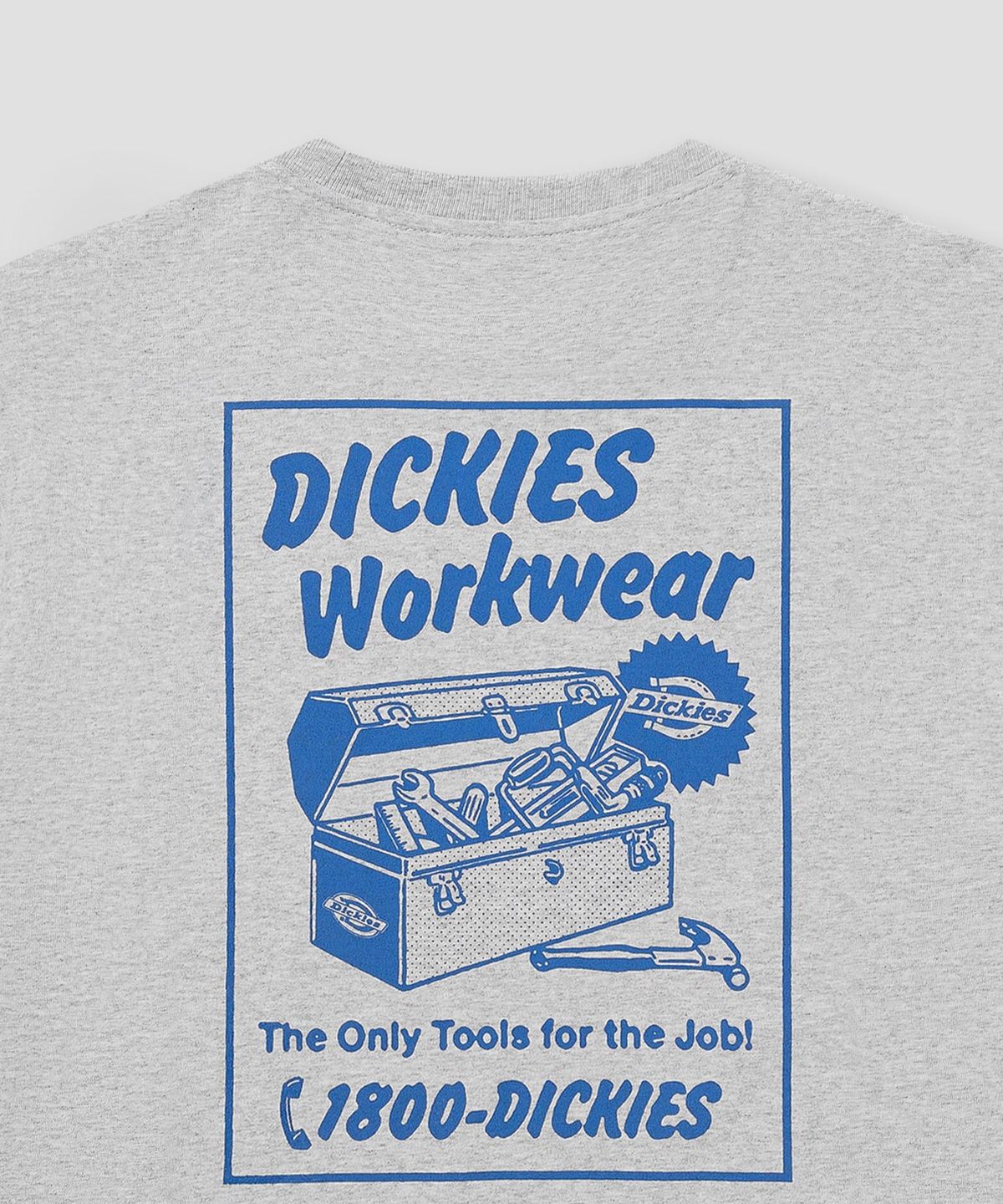 디키즈(DICKIES) 드라이 릿지 티셔츠 Grey Melange