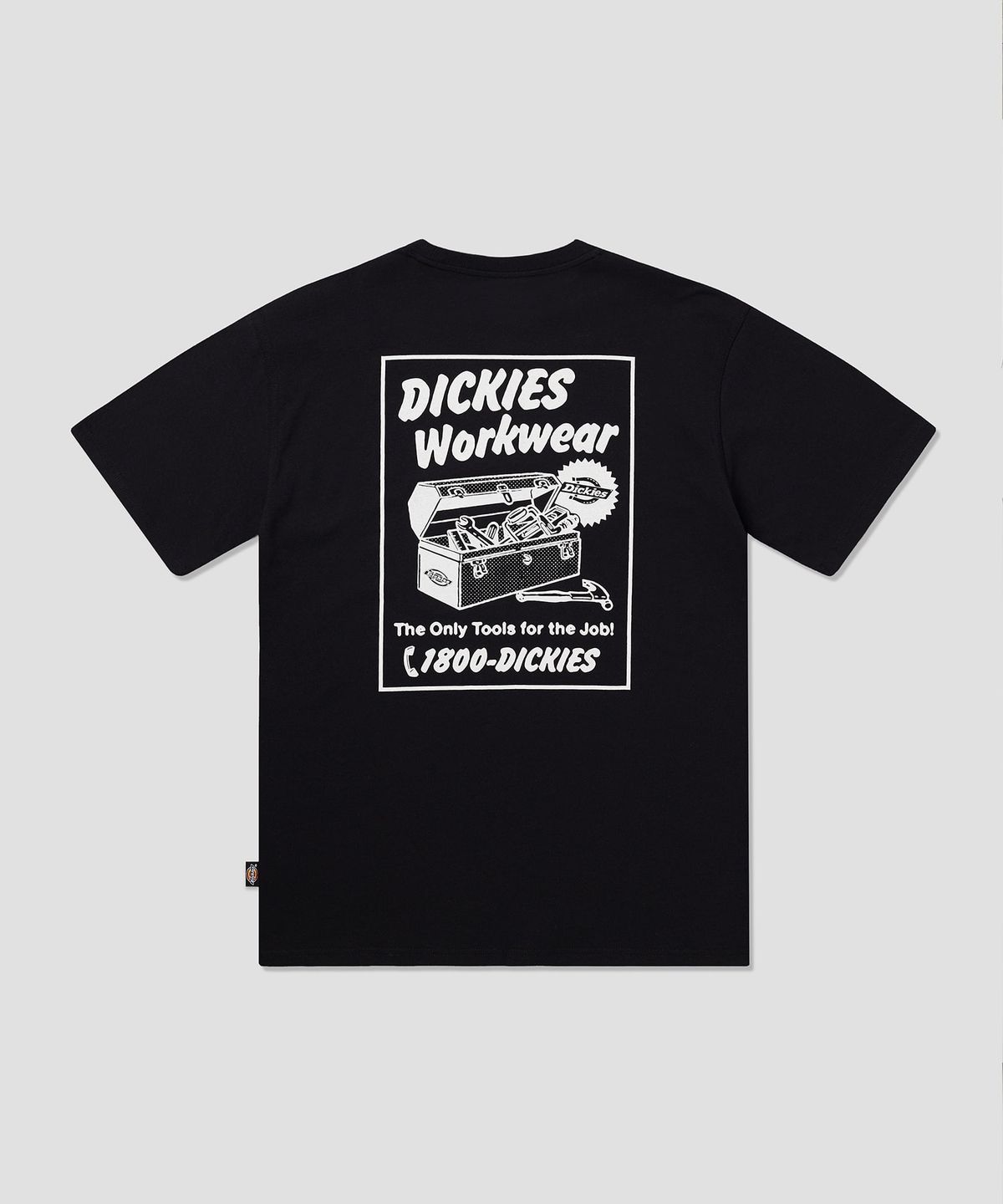 디키즈(DICKIES) 드라이 릿지 티셔츠 Black
