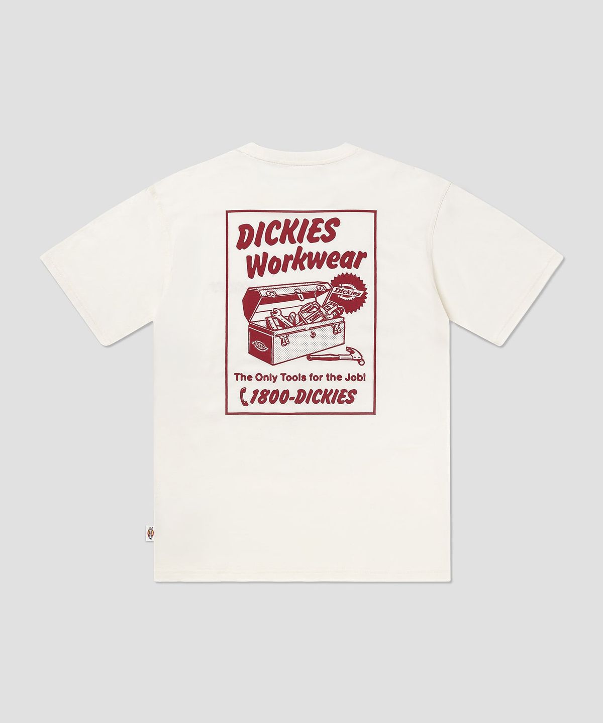 디키즈(DICKIES) 드라이 릿지 티셔츠 Egret