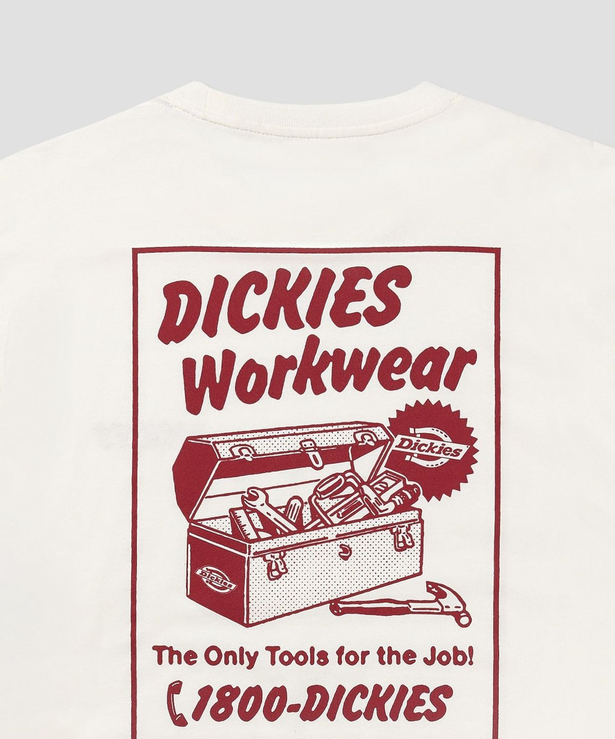디키즈(DICKIES) 드라이 릿지 티셔츠 Egret