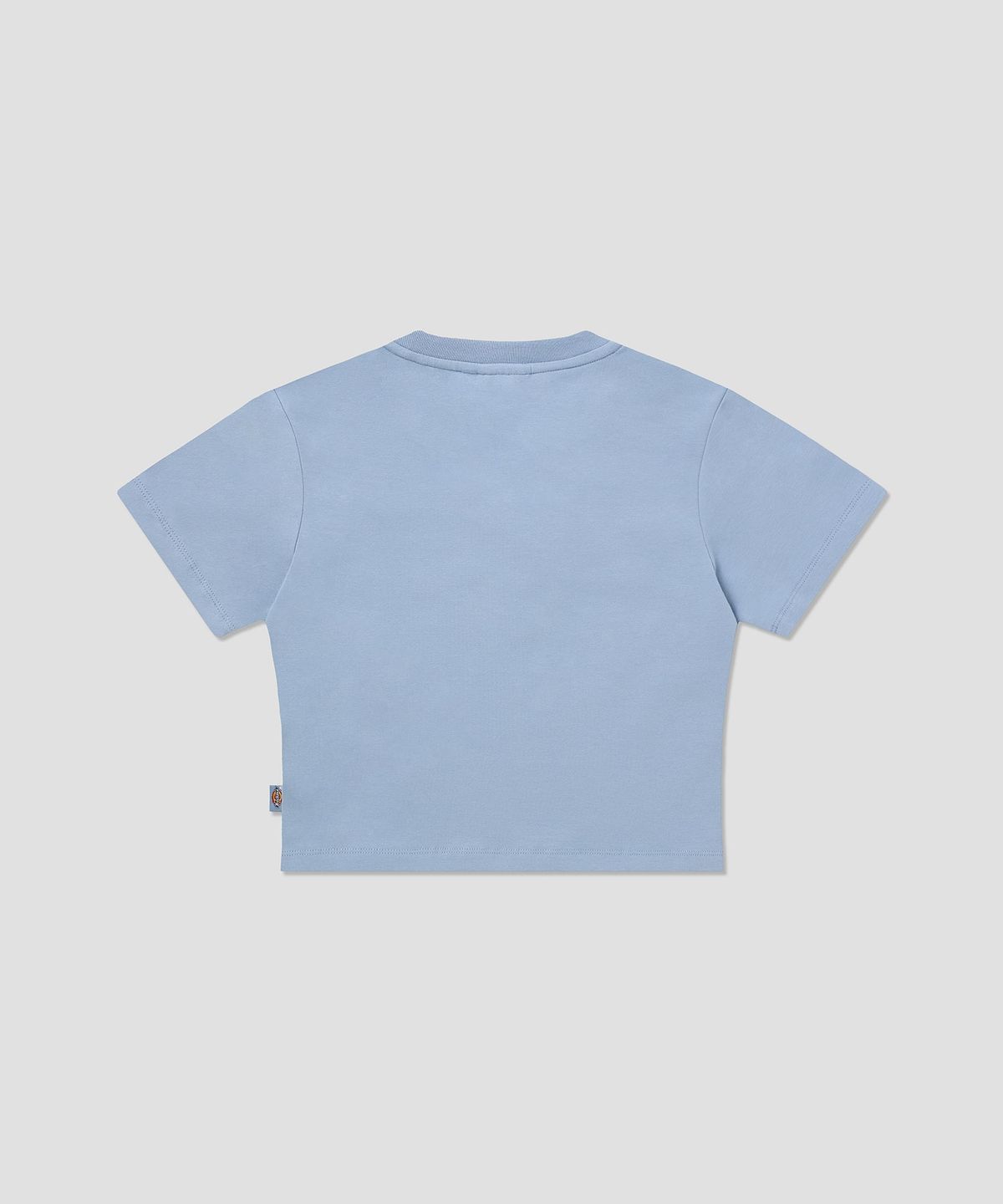 디키즈(DICKIES) 럭키 홀스슈 크롭 티셔츠 Dusty Blue