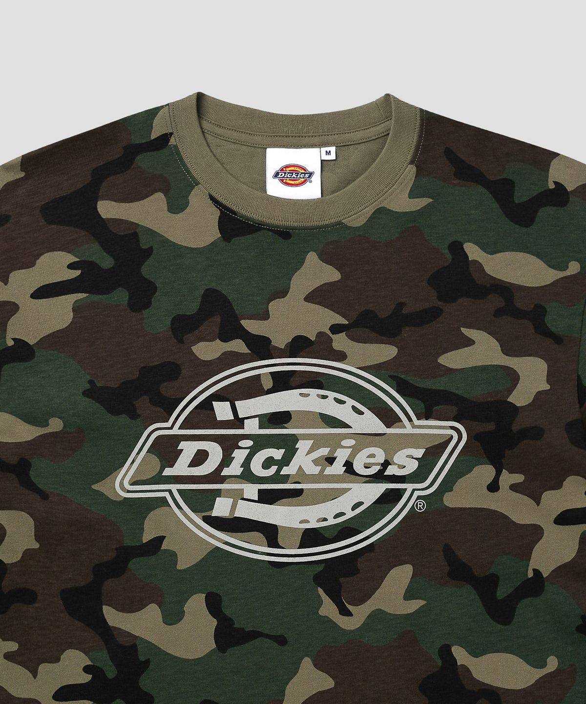 디키즈(DICKIES) 모노 로고 티셔츠 Camo