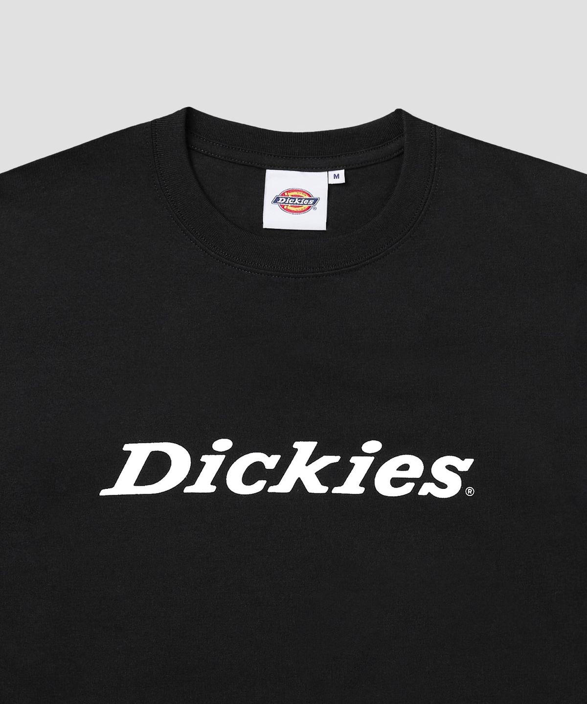 디키즈(DICKIES) 폰트 로고 티셔츠 Black
