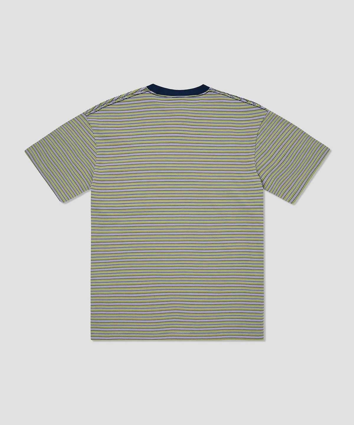 디키즈(DICKIES) 파인 스트라이프 포켓 티셔츠 Olive