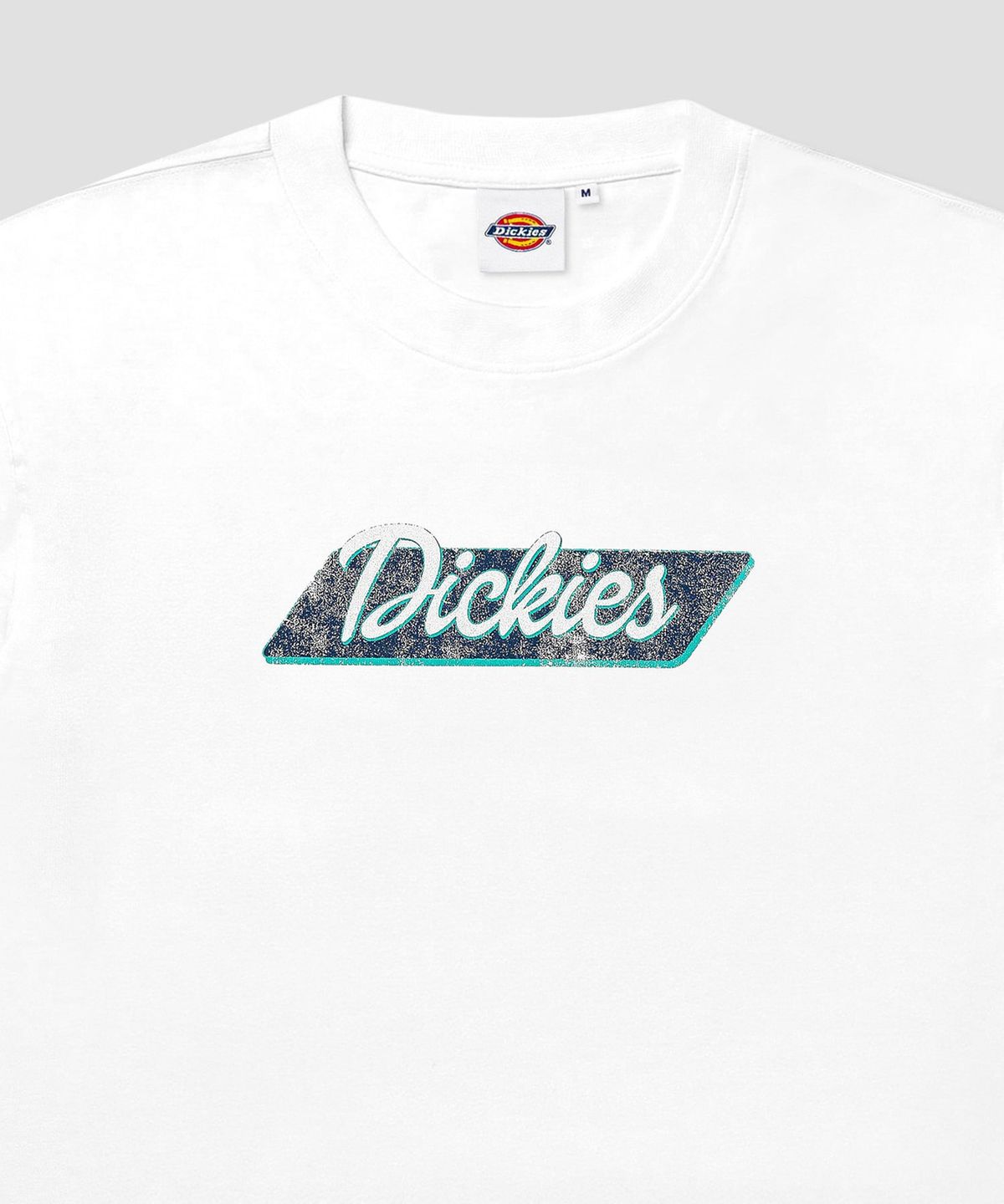 디키즈(DICKIES) 커시브 배너 로고 티셔츠 White