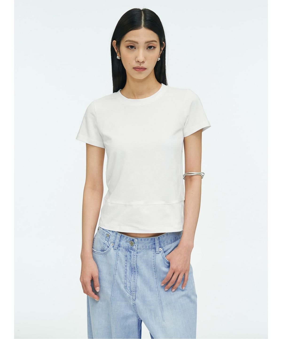 앙개(ANGGAE) Parallel TShirt  White