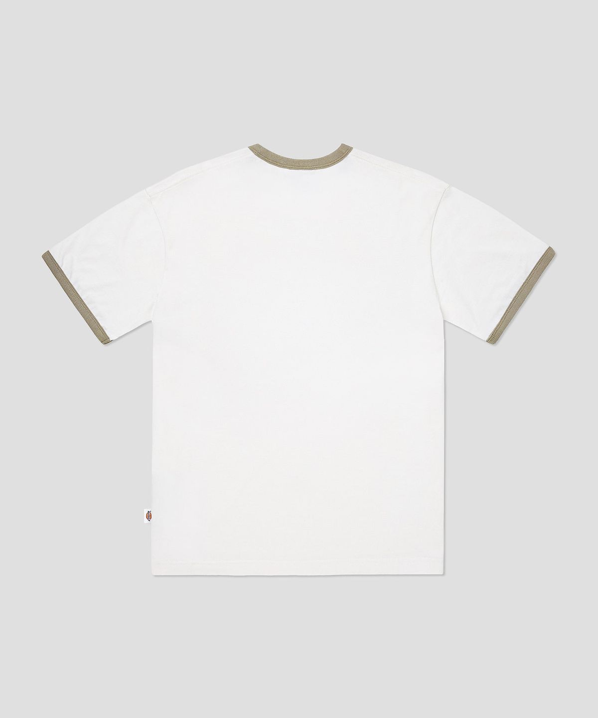 디키즈(DICKIES) 텍사스 홀스 링거 티셔츠 Beigewhite/Sand Beige