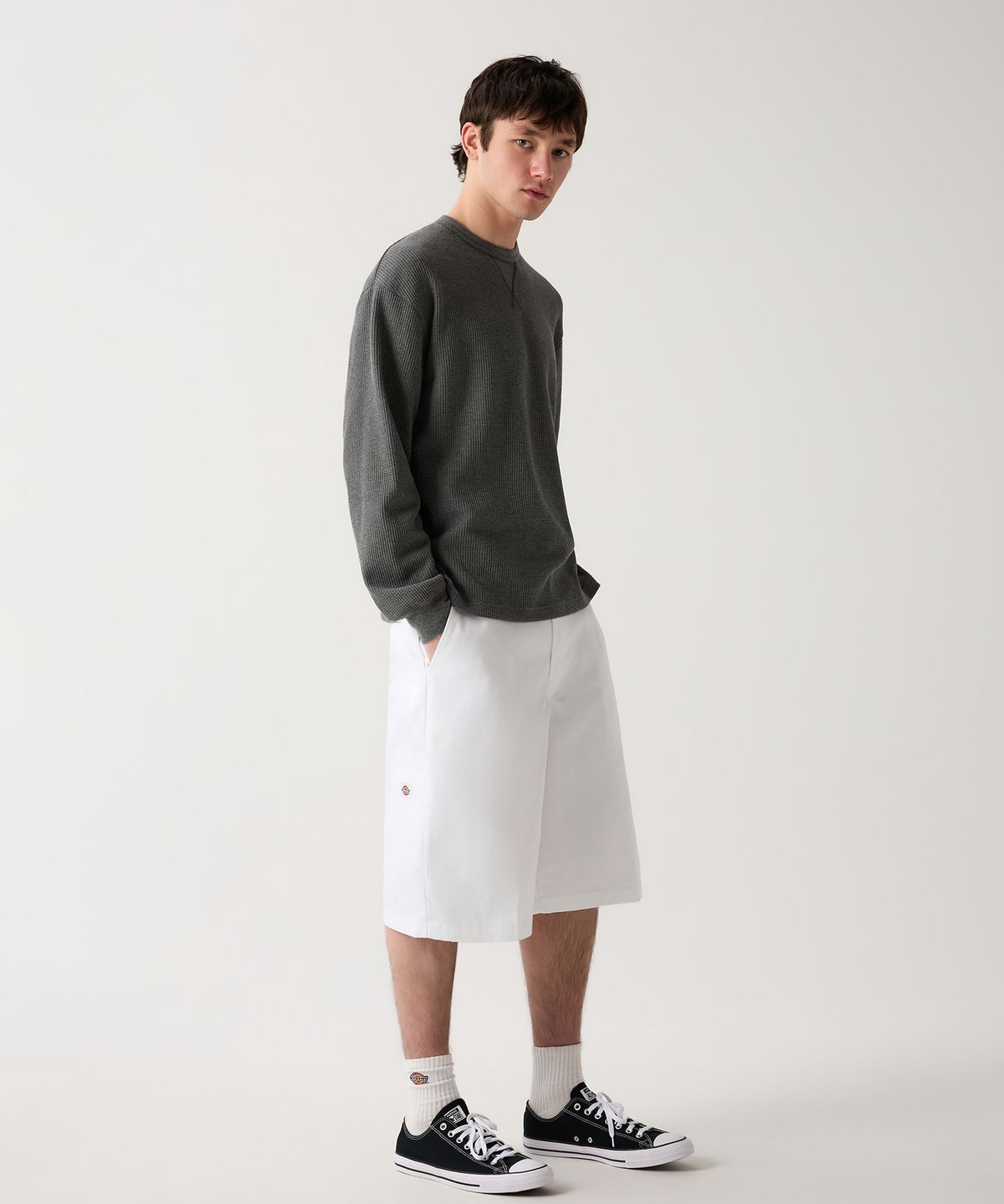 디키즈(DICKIES) 42283 루즈핏 워크쇼츠 White