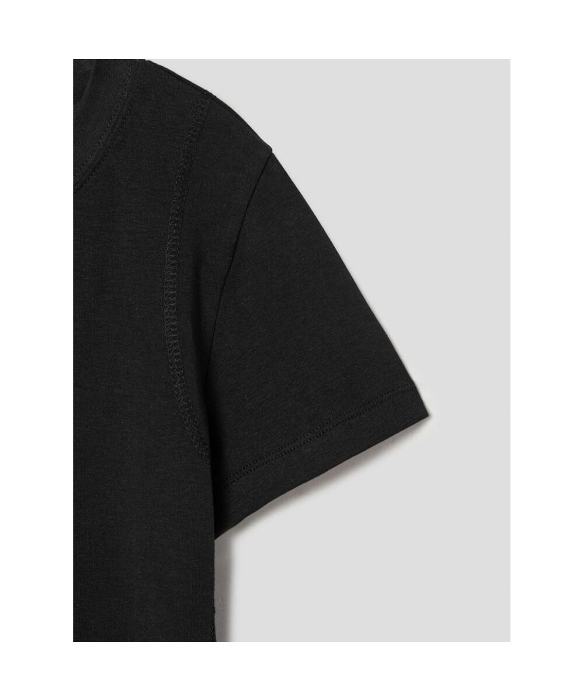 앙개(ANGGAE) Parallel TShirt  Black