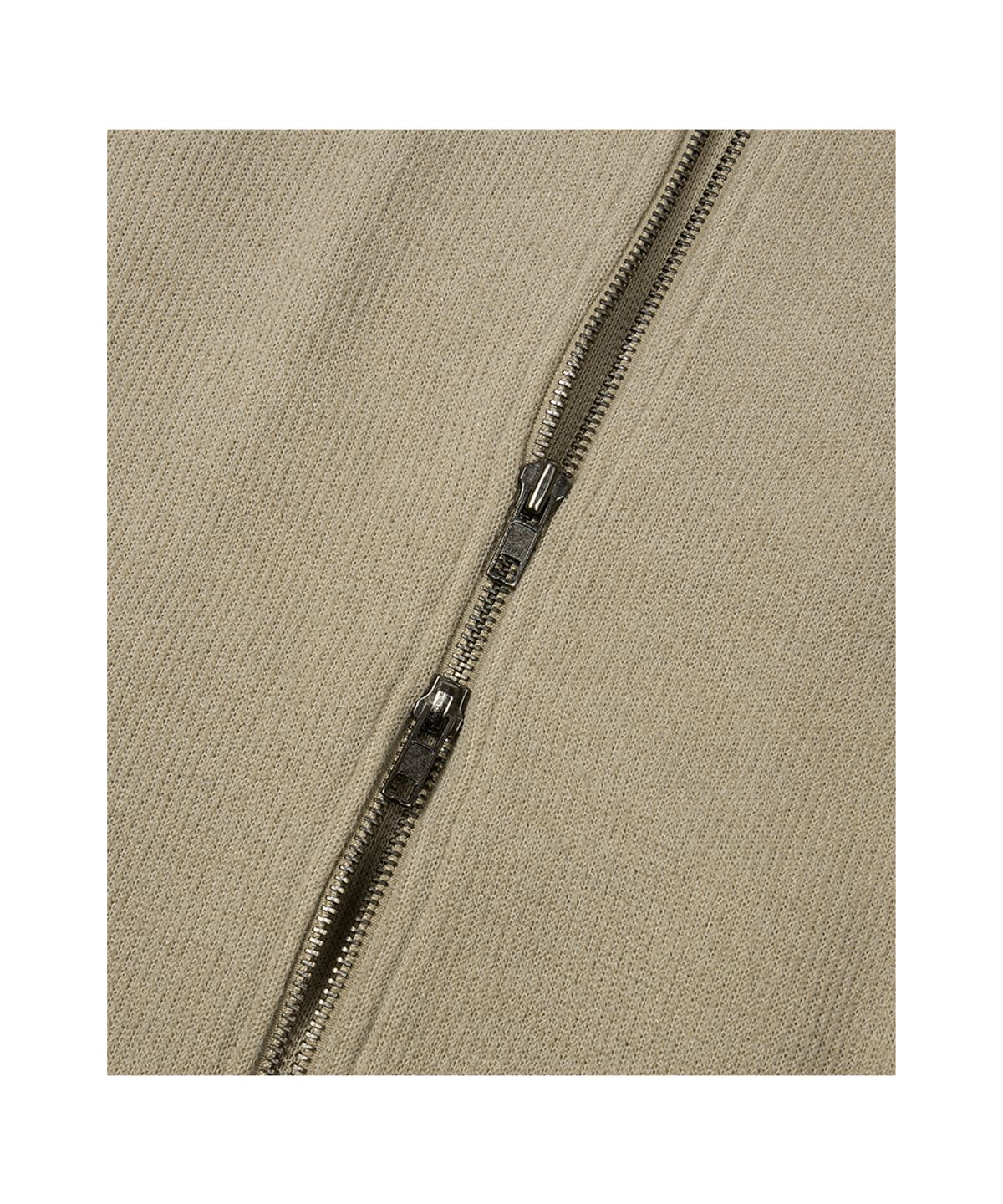 이티씨이(ETCE) (BASE) MONO KNIT ZIP UP (BEIGE)