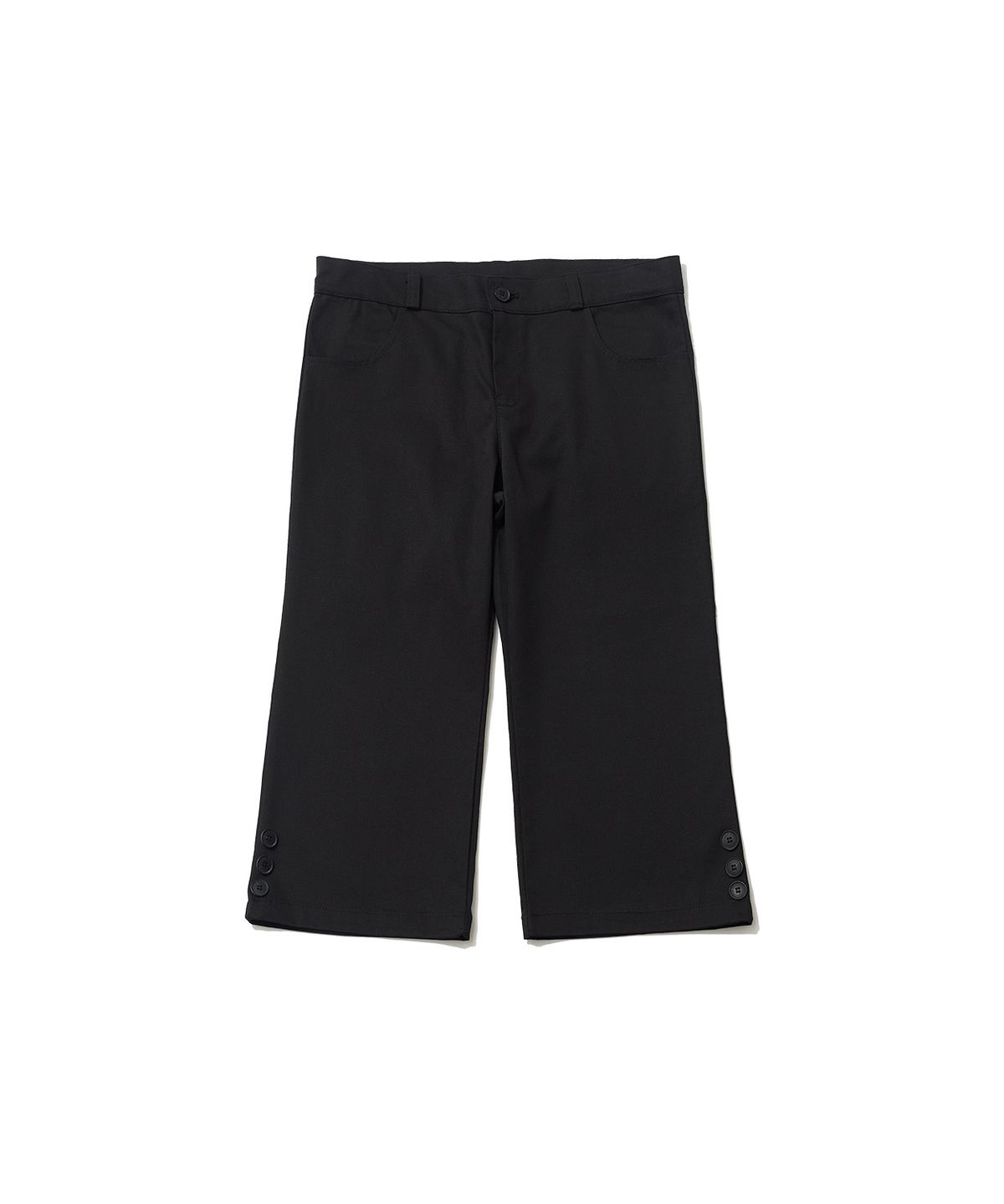 잇자바이브(ITZAVIBE) SNAP POINT CAPRI PANTS - BLACK