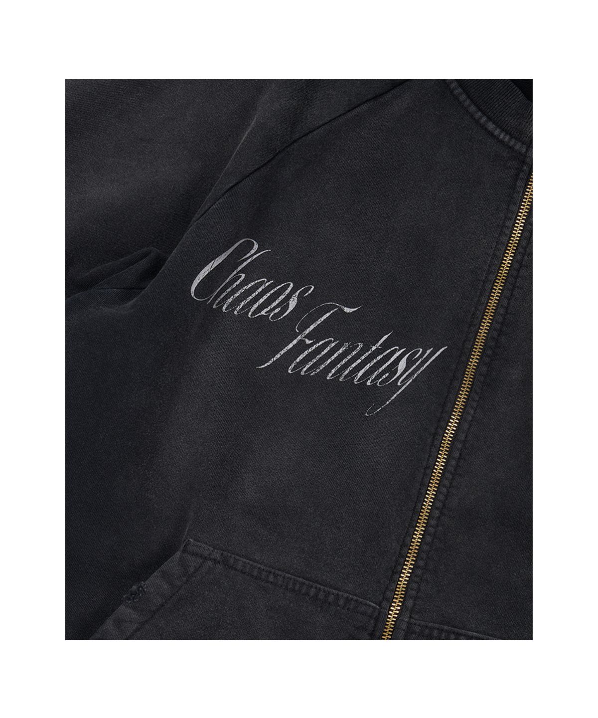 이티씨이(ETCE) SIGNATURE LOGO ZIPPER SWEAT (BLACK)