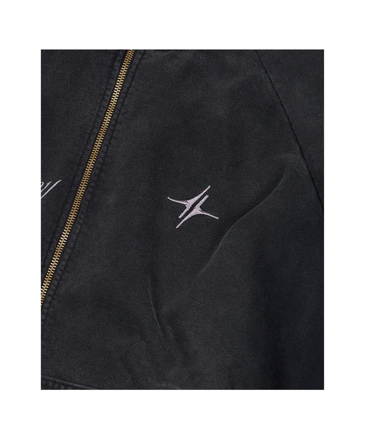 이티씨이(ETCE) SIGNATURE LOGO ZIPPER SWEAT (BLACK)