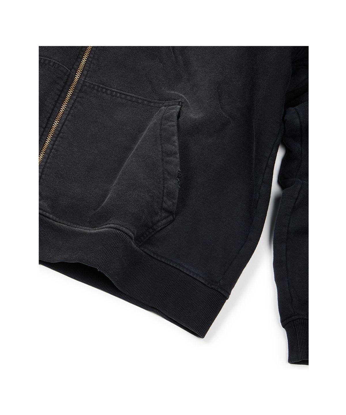 이티씨이(ETCE) SIGNATURE LOGO ZIPPER SWEAT (BLACK)
