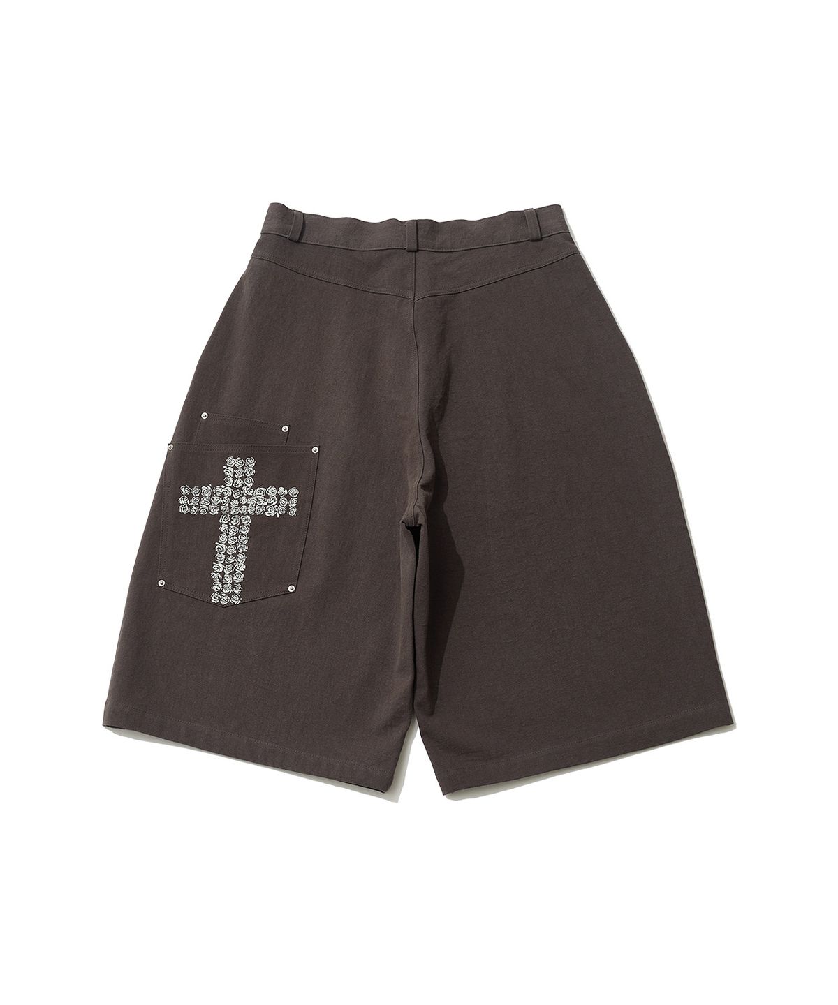 잇자바이브(ITZAVIBE) CROSS POCKET BERMUDA PANTS - CHARCOAL