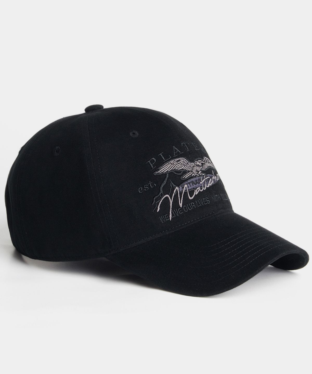 플래토(PLATEAU) 피치원단 볼캡 MATT CAP BLACK