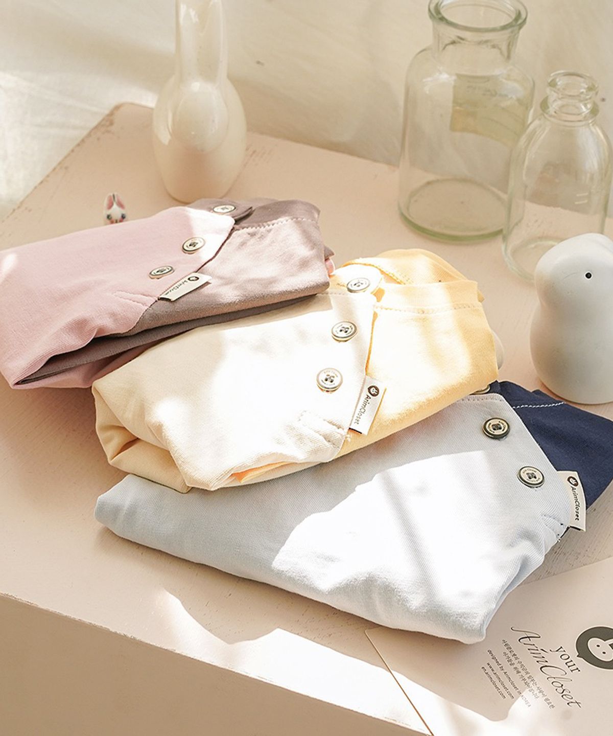 아림클로젯(ARIMCLOSET) 귀여운 쪼꼬미가 더 귀여운 날 - 아기 단추티셔츠